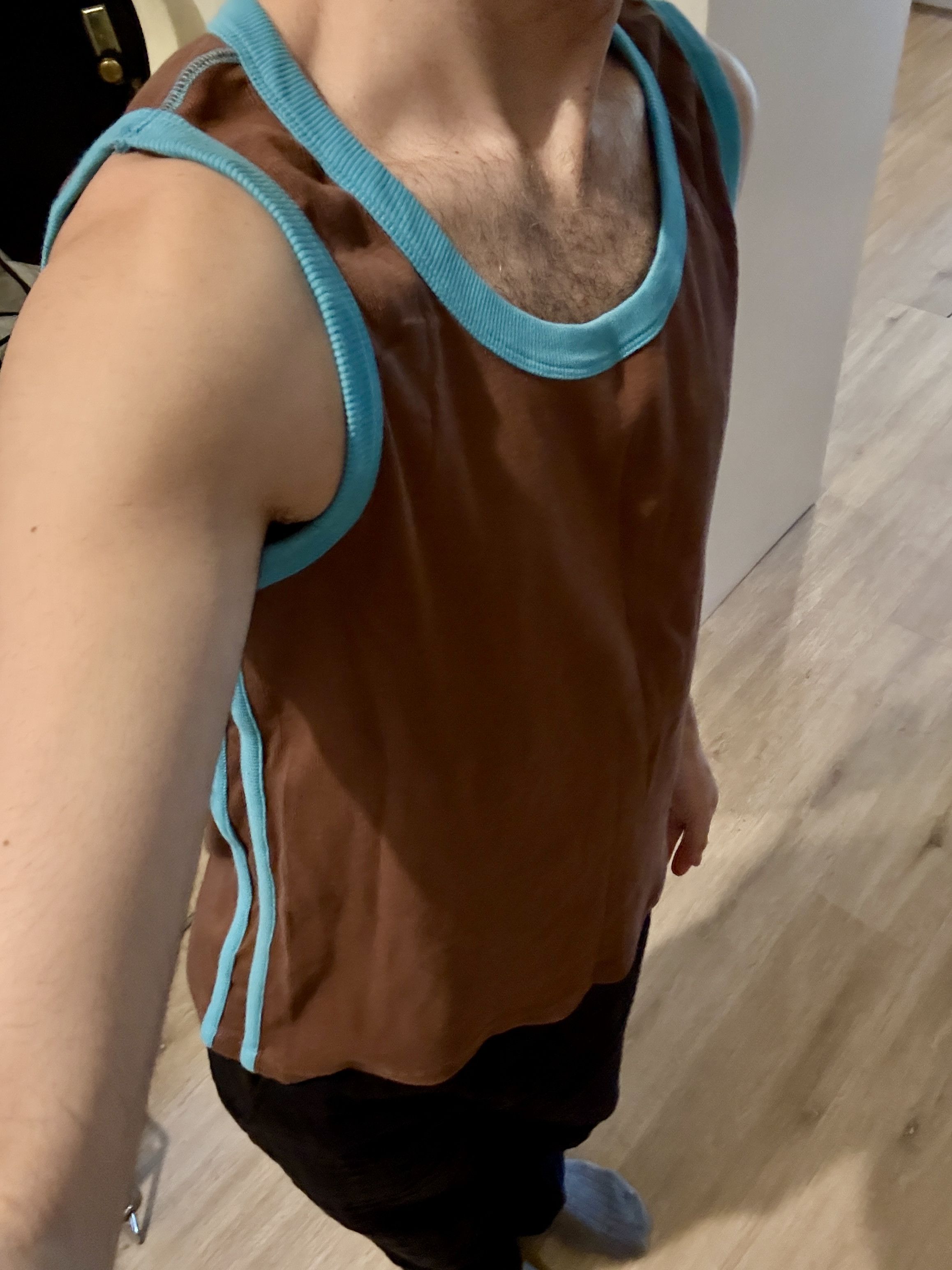 Gimaguas Black and brown tank top Size US M / EU 48-50 / 2 - 2 Thumbnail