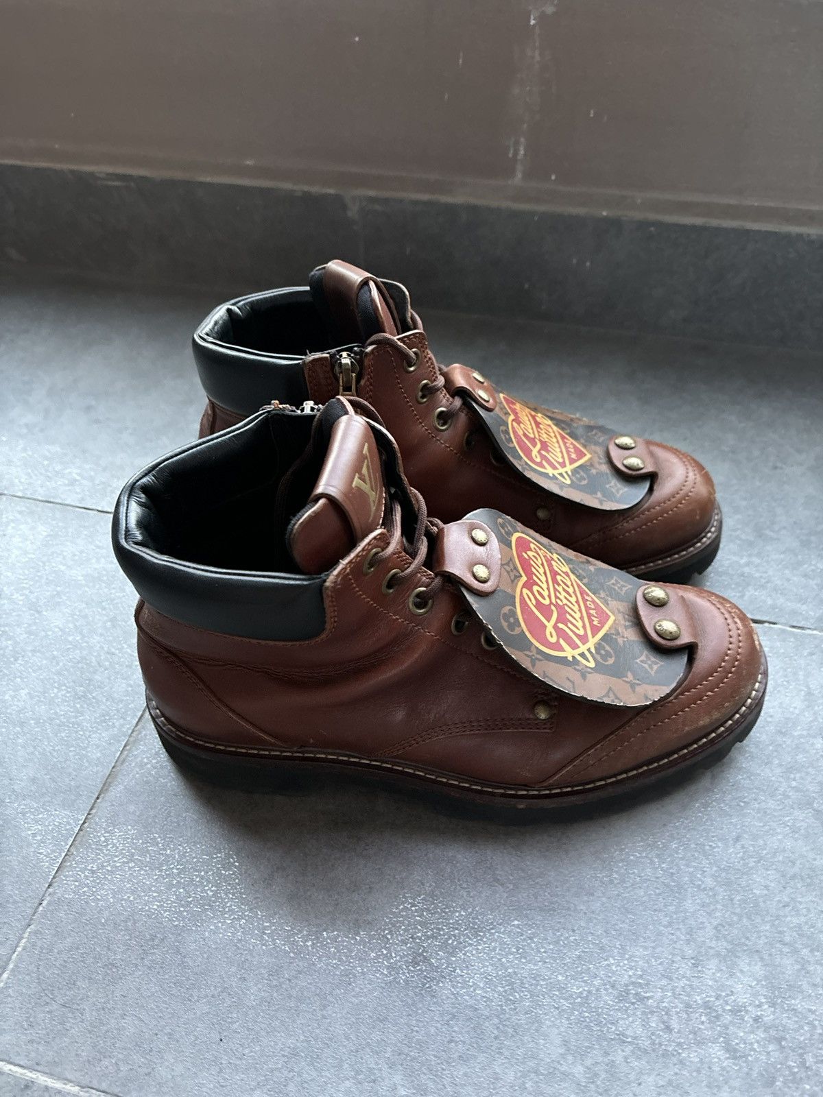 Louis Vuitton Louis Vuitton made monogram leather boots Size US 8 / EU 41 - 8 Thumbnail