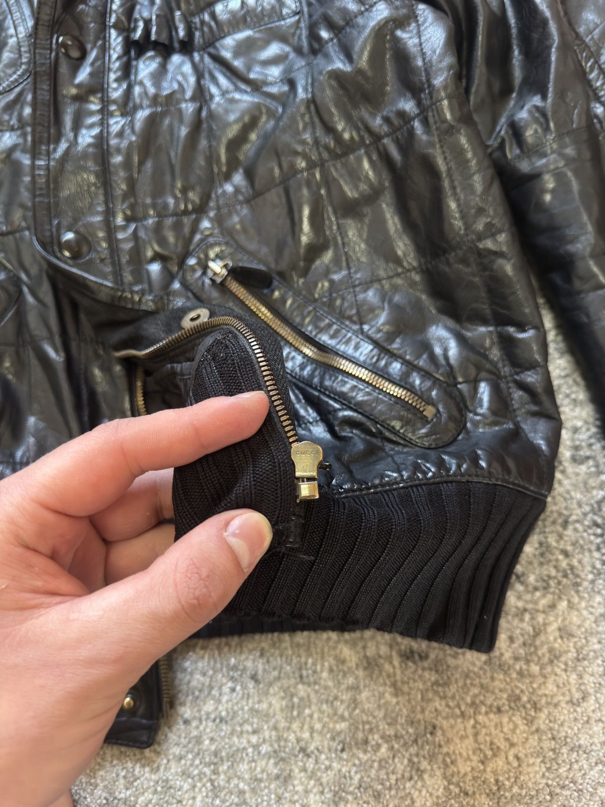 Gucci Gucci vintage leather jacket tom ford years Size US L / EU 52-54 / 3 - 9 Thumbnail