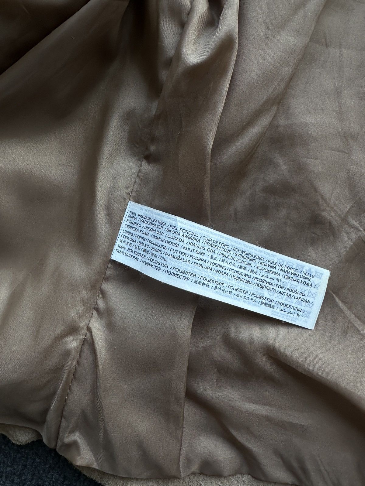Other 🚨Y2K RICK OWENS TYPE DIRTY SLIM FIT ZIP LEATHER JACKET Size S / US 4 / IT 40 - 7 Thumbnail