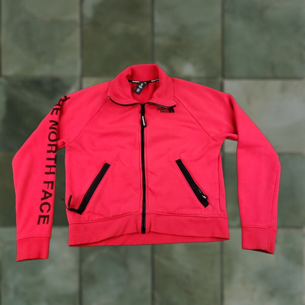 The North Face North Face Jacket Womens Medium Red Fleece Lined Full Zip Outdoor Hiking Collar Size M / US 6-8 / IT 42-44 - 1 Thumbnail
