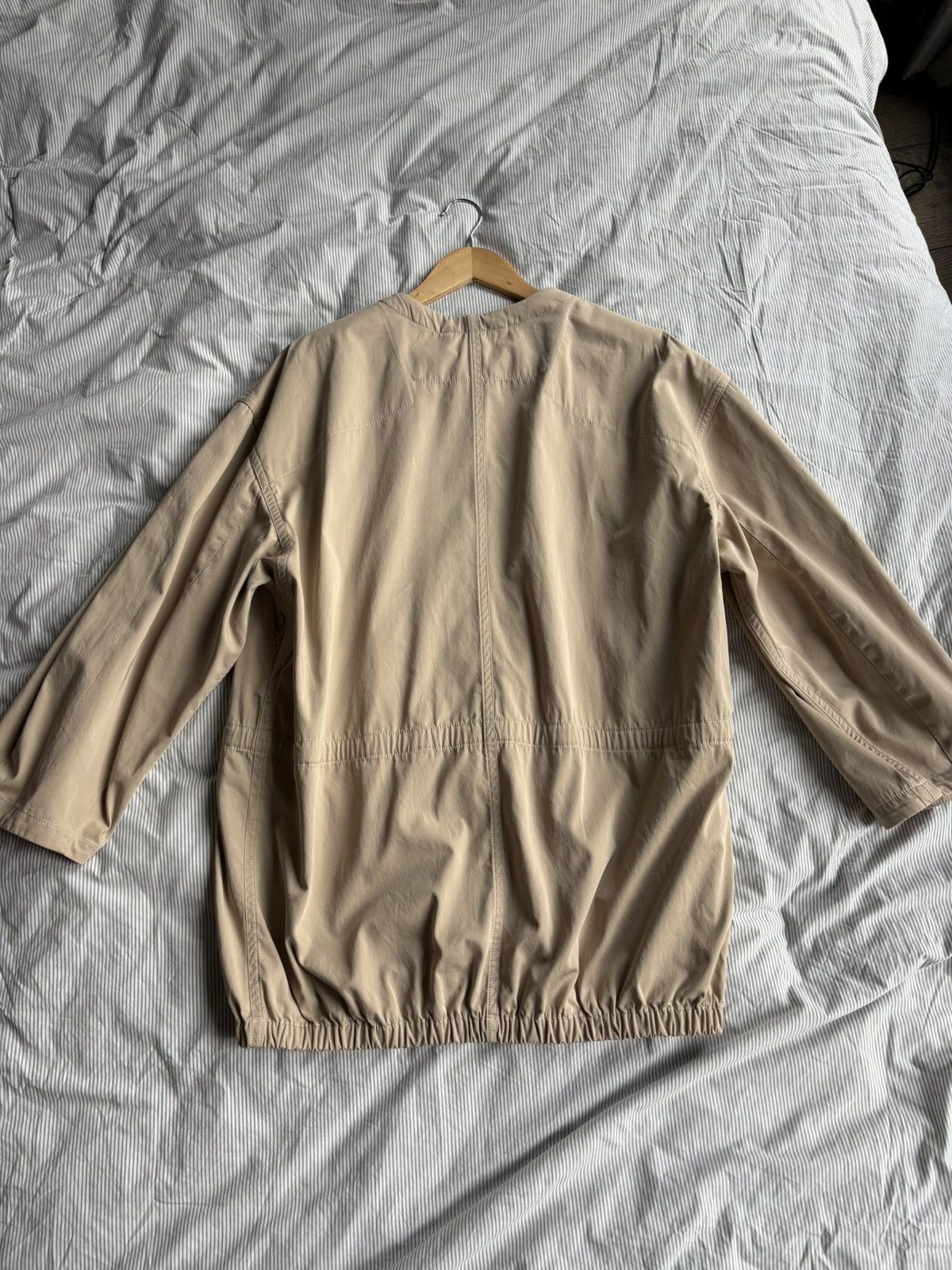 Lemaire Lemaire Beige Cotton Drawstring Jacket Size 34 Size US M / EU 48-50 / 2 - 4 Thumbnail
