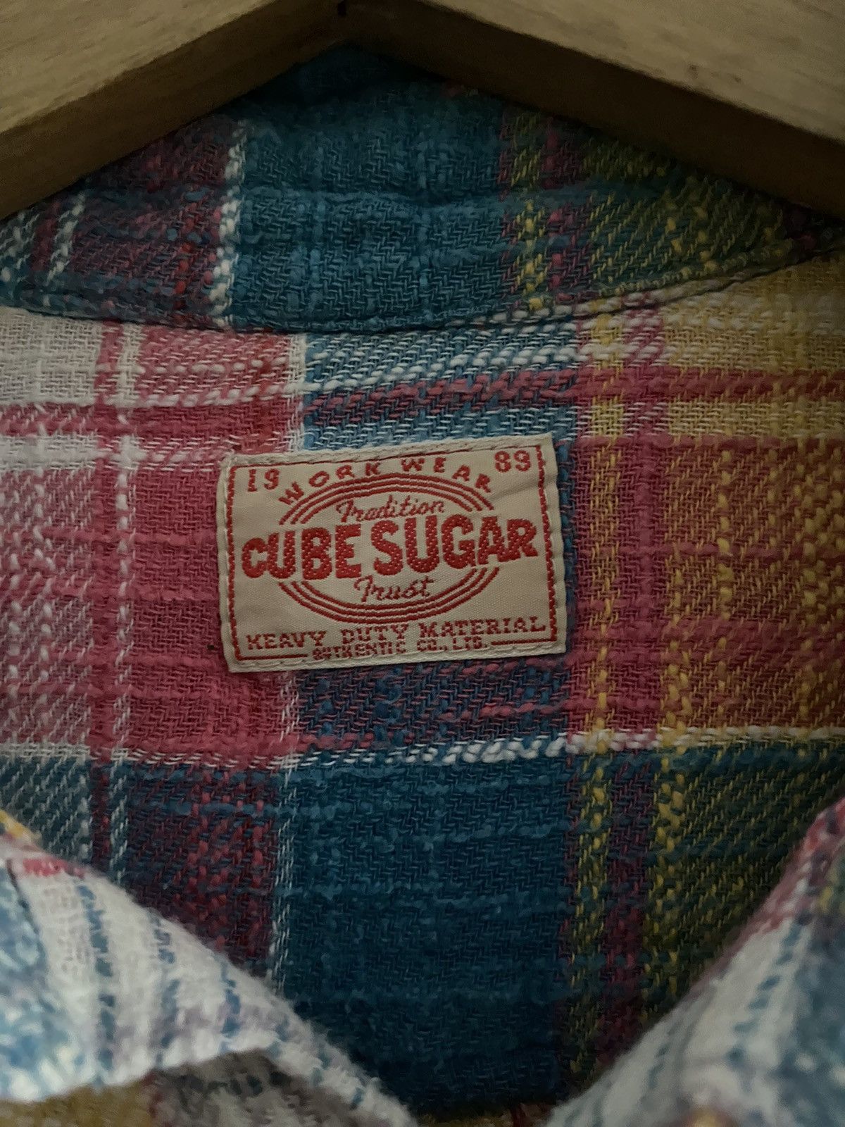 Japanese Brand × Sugar Cane × Vintage Japanese cube sugar plaid shirts Size US M / EU 48-50 / 2 - 6 Thumbnail