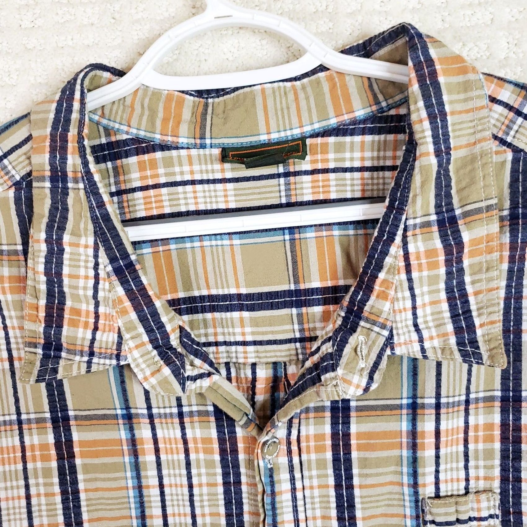Pop Trading Company Boulder Creek Trading Company Shirt Men's 4XL Big Multicolor Cotton Plaid Short Sleeve Button-Up 4XL Mens Big & Tall Plaid Shirt Size US XXL / EU 58 / 5 - 4 Thumbnail