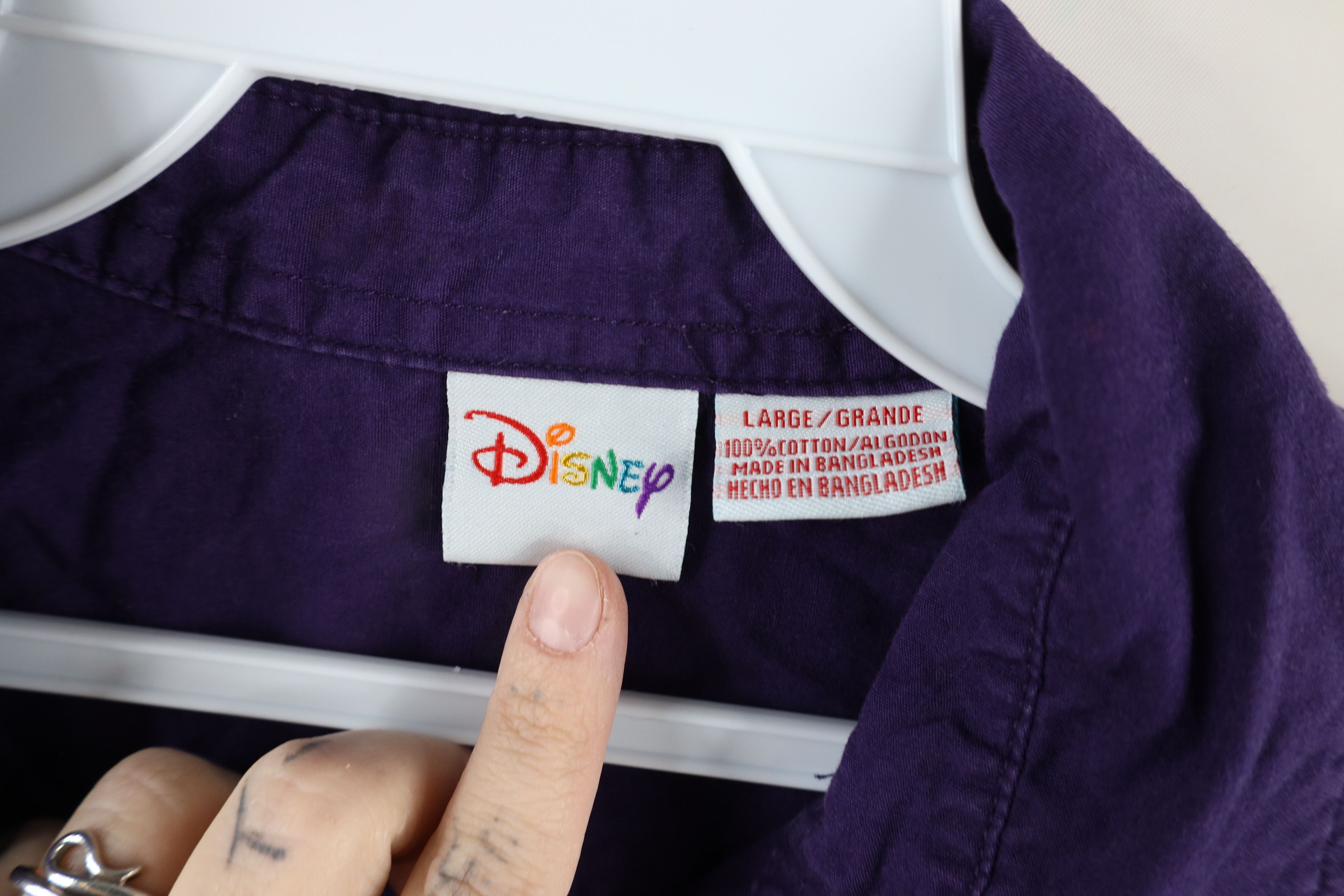 Disney × Vintage Vintage 90s Disney Winnie the Pooh Friendship Button Shirt Size L / US 10 / IT 46 - 9 Thumbnail
