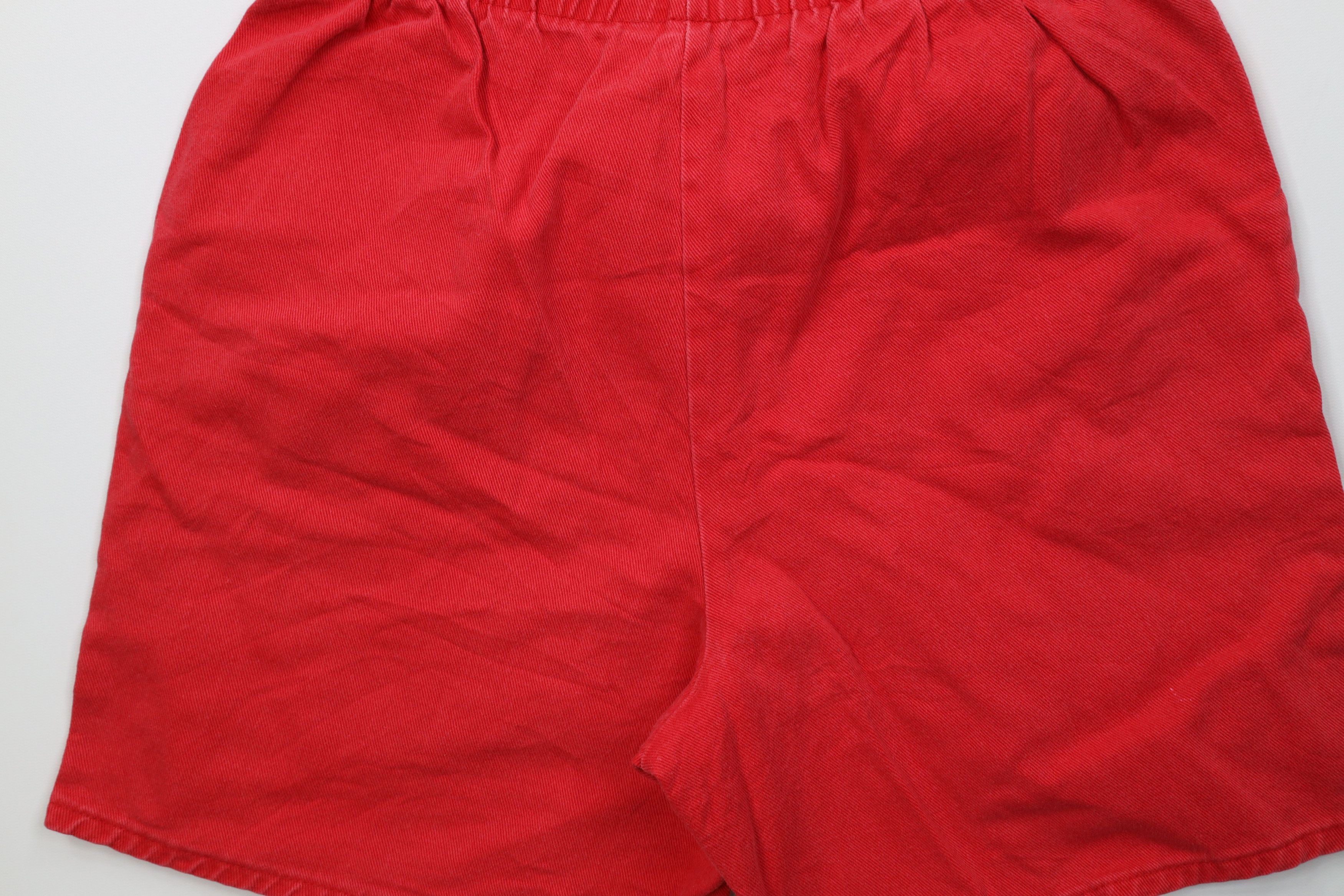 Vintage Vintage 90s Streetwear Blank Above Knee Denim Shorts Red USA Size US 32 / EU 48 - 9 Thumbnail