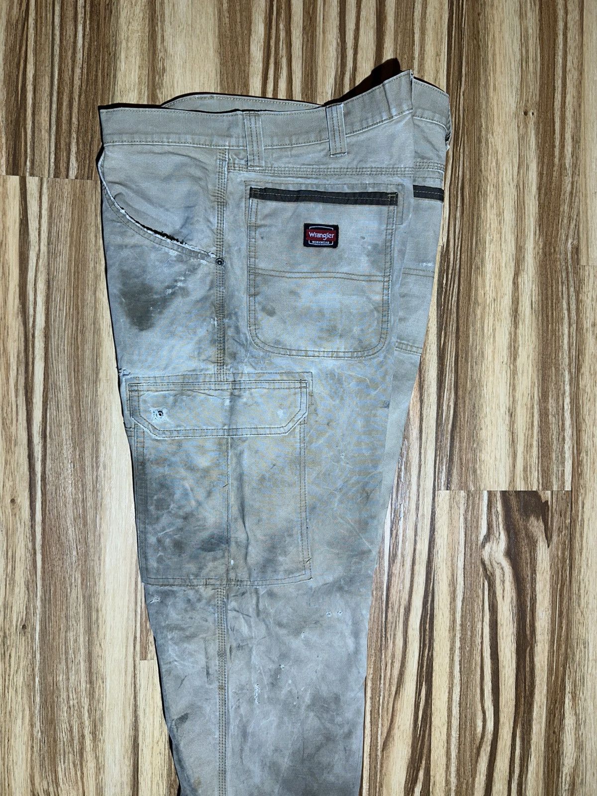 Wrangler Wrangler Tan Work Cargo Pants Size US 33 - 9 Thumbnail