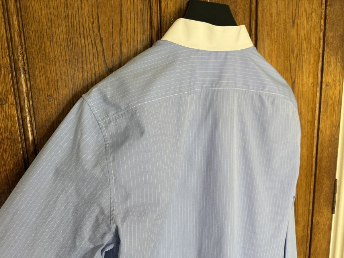 Celine × Hedi Slimane SS24 Celine Triomphe logo blue stripe shirt Hedi sample 39 Size US M / EU 48-50 / 2 - 17 Thumbnail