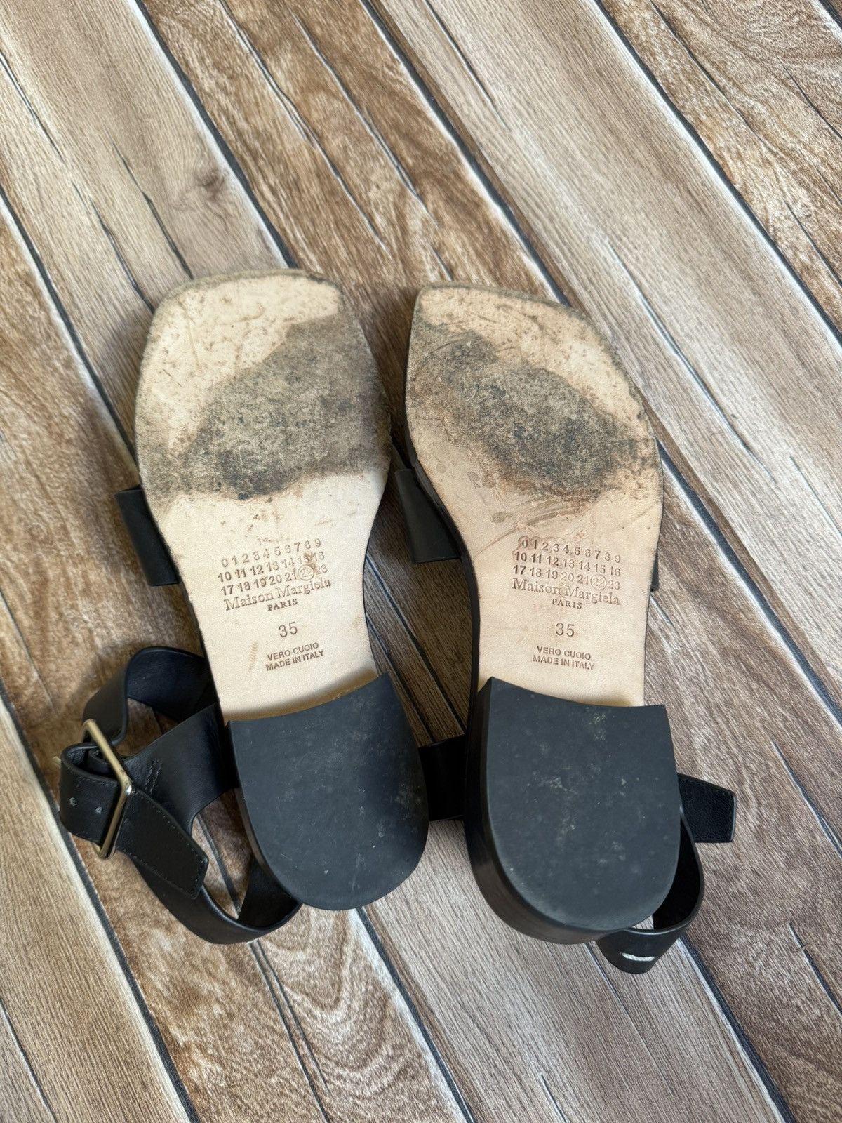 Maison Margiela Tabi strap leather sandals Size US 5.5 / IT 35.5 - 14 Thumbnail
