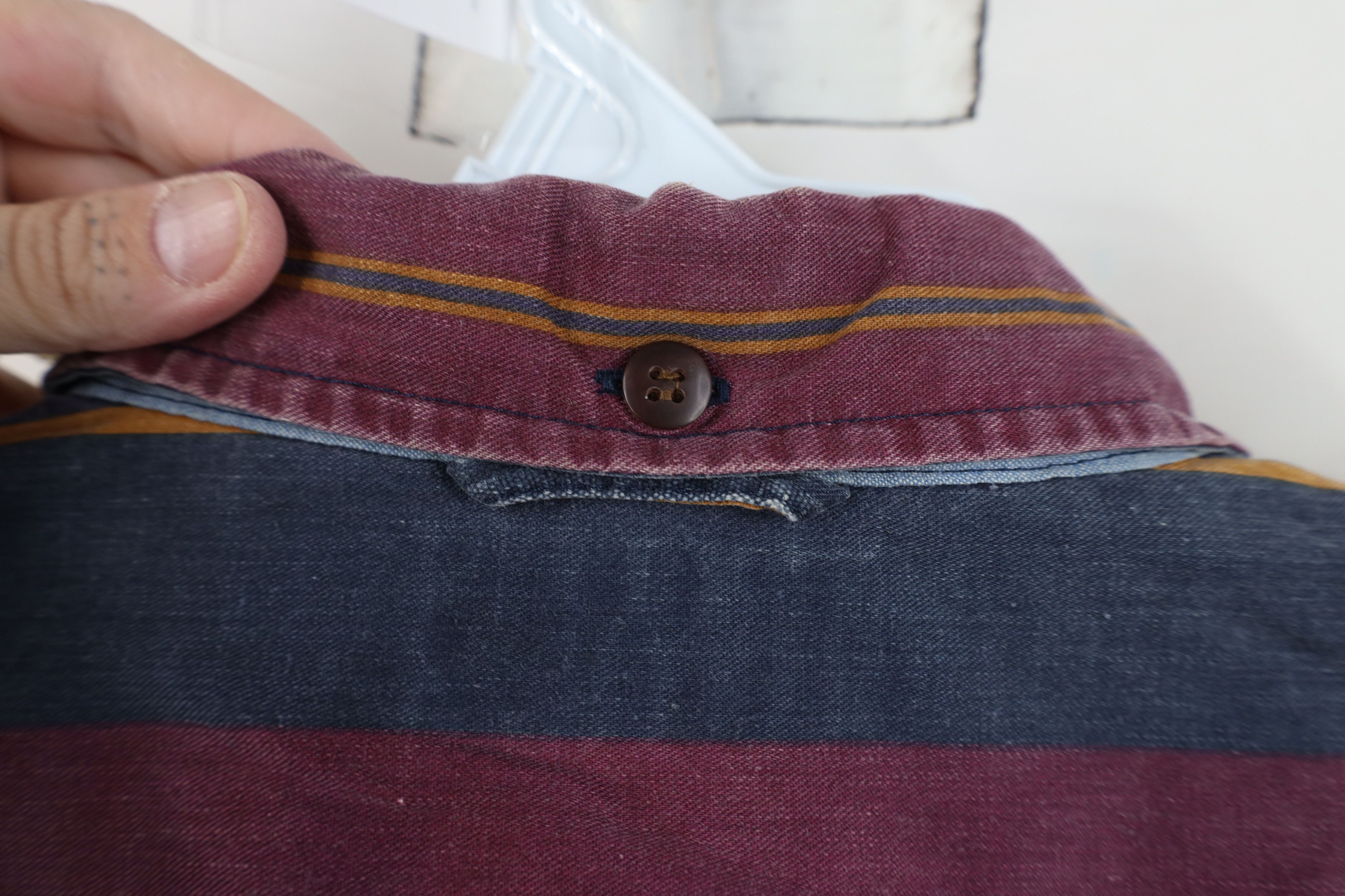 Vintage Vintage 90s Streetwear Rainbow Striped Button Shirt Size US M / EU 48-50 / 2 - 11 Thumbnail
