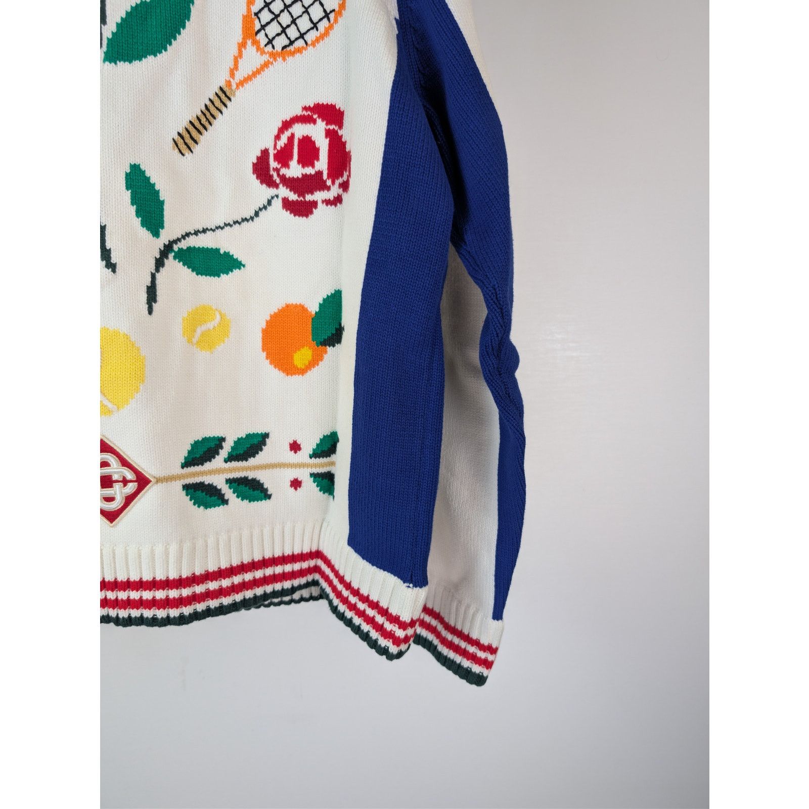 Casablanca o1rshd1 Laurel Intarsia Knit Jacket in Multi Size US XL / EU 56 / 4 - 13 Thumbnail