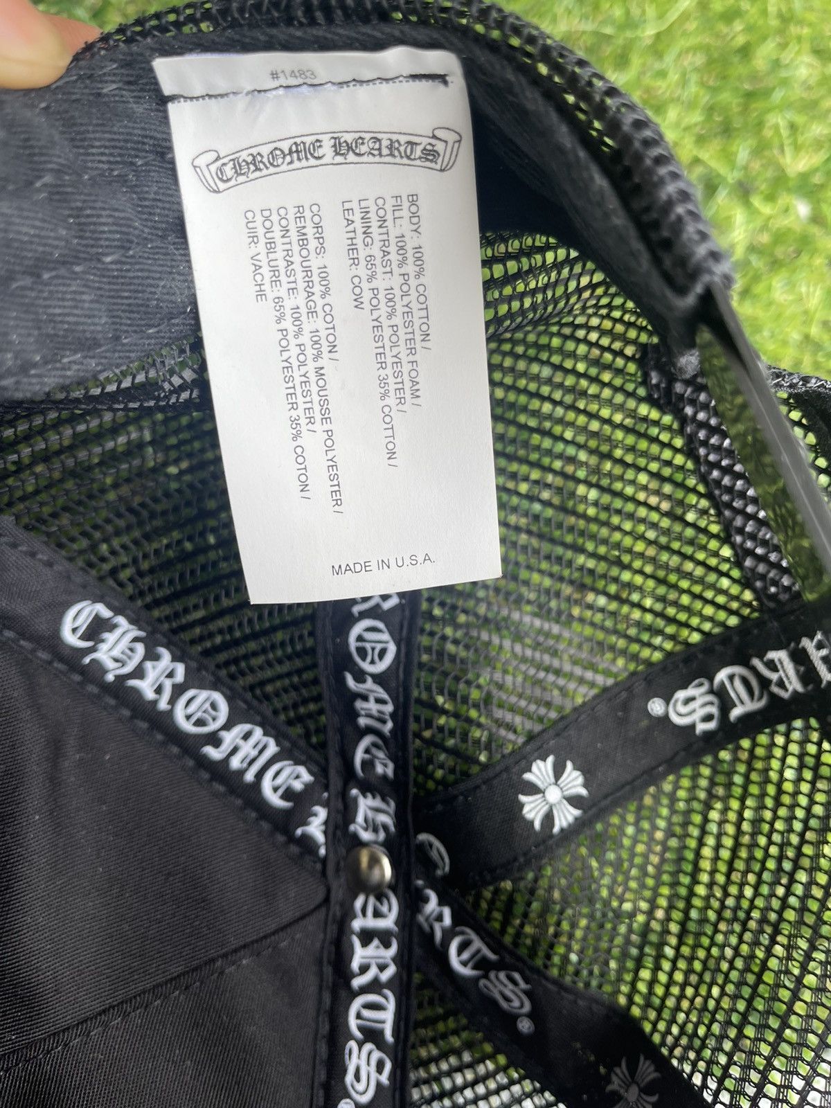 Chrome Hearts Brand New Chrome Hearts Camo Leather Patchwork Snapback Size ONE SIZE - 6 Thumbnail