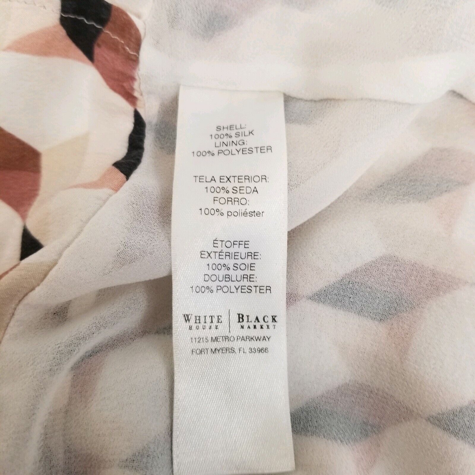 White House Black Market White House Black Market S Silk Shirt Top Lined Hi Low Shell Size S / US 4 / IT 40 - 6 Thumbnail