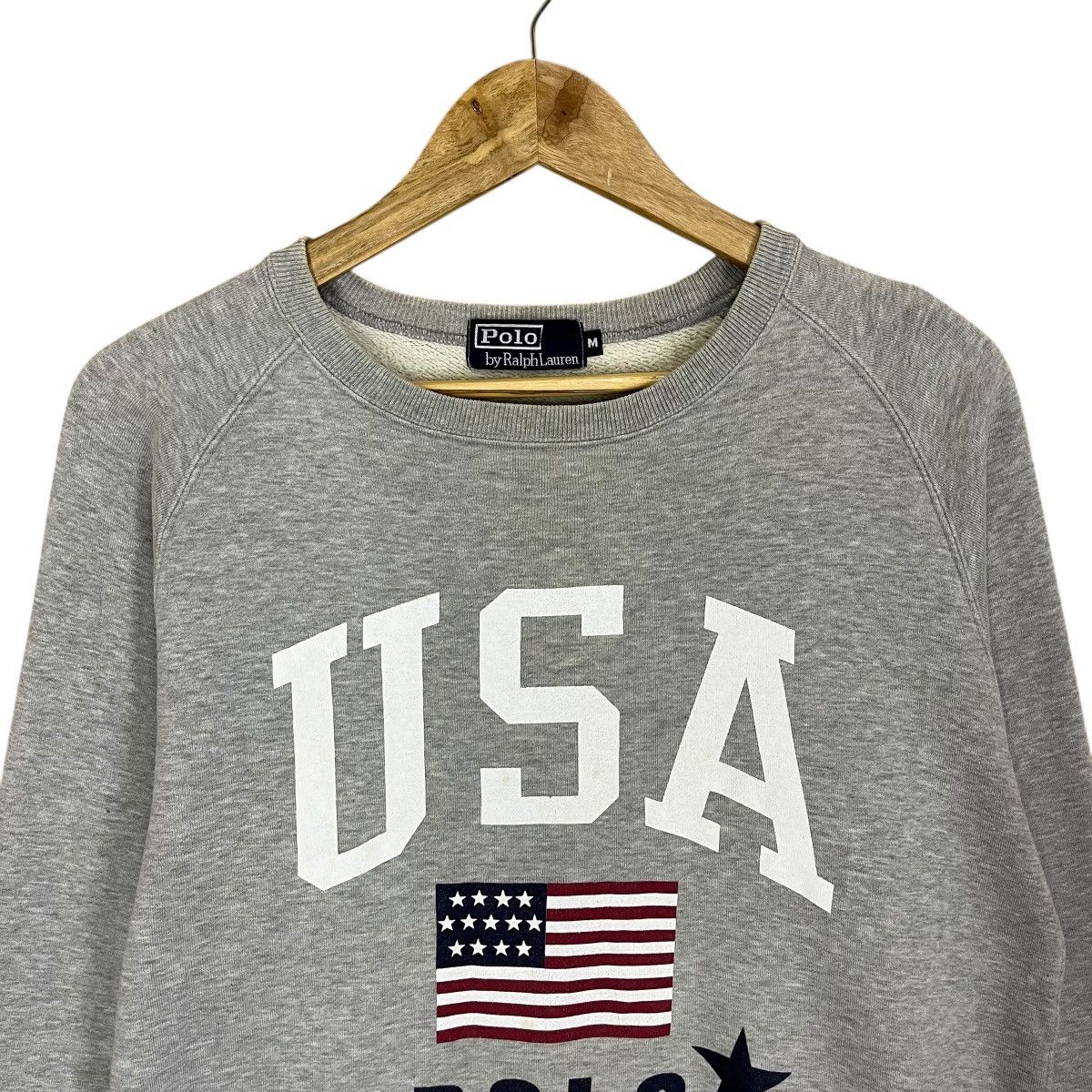 Polo Ralph Lauren Vintage 90s Polo Ralph Lauren Usa Crewneck Sweatshirt Size US M / EU 48-50 / 2 - 4 Thumbnail