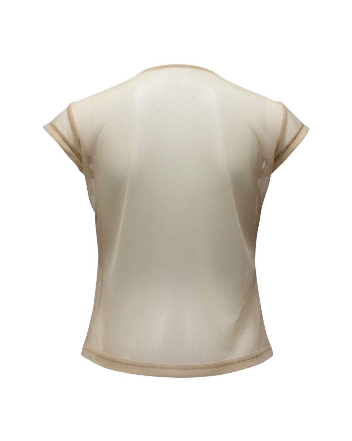 Fendi FENDI S/S 1999 Floral Appliqué Sheer Mesh Top Size M / US 6-8 / IT 42-44 - 2 Thumbnail