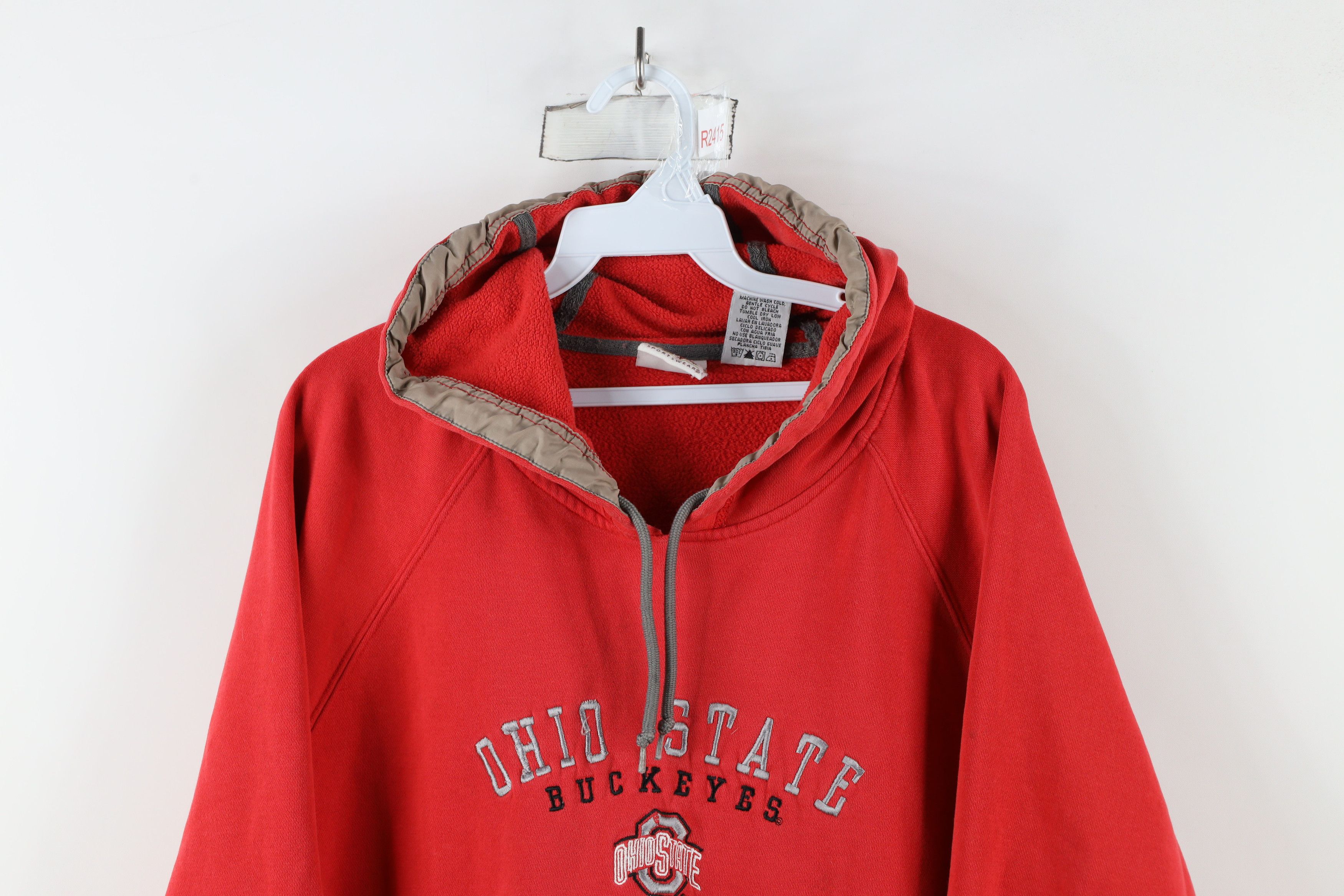 Vintage Vintage 90s Fit Ohio State University Hoodie Sweatshirt Size US XL / EU 56 / 4 - 2 Thumbnail
