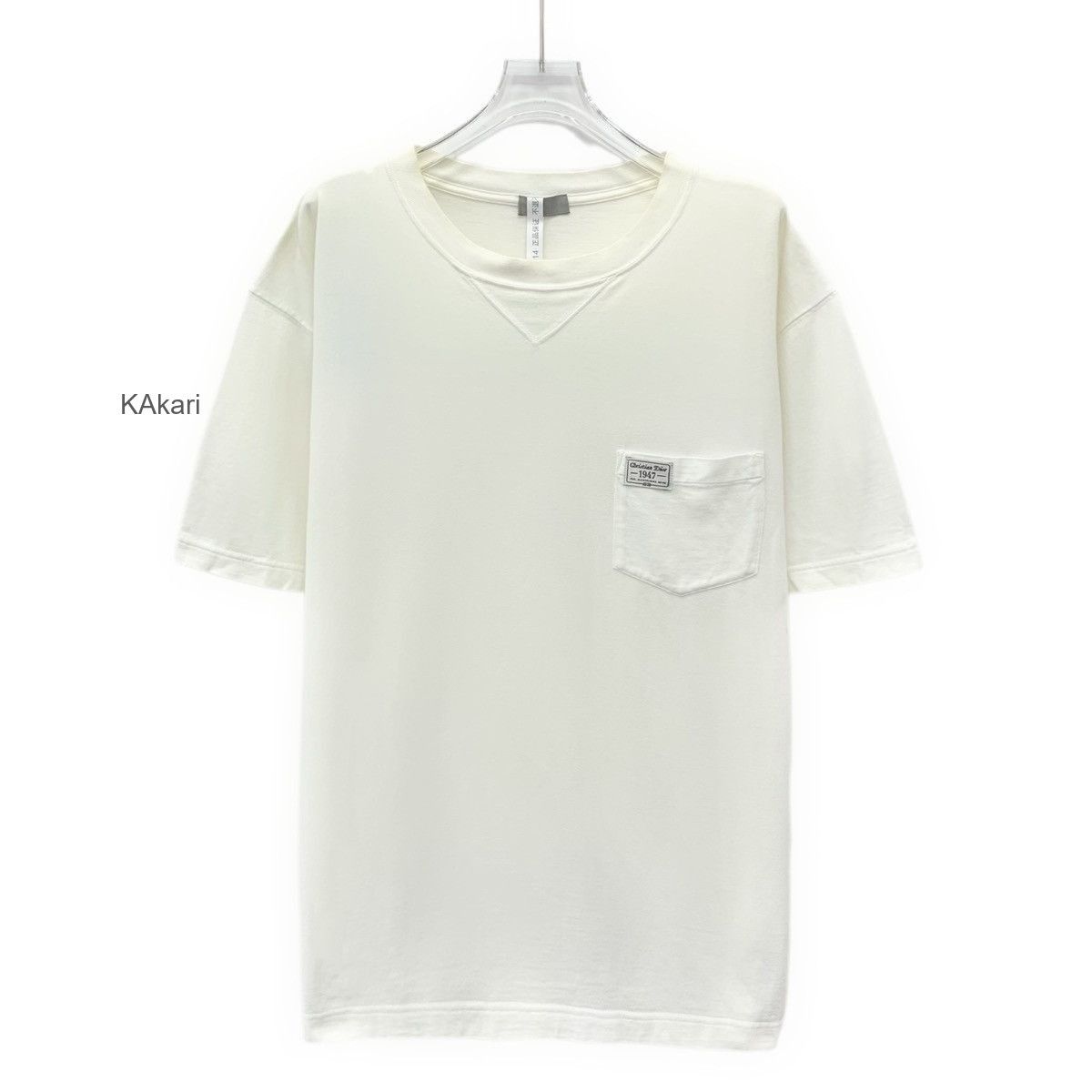 Dior White Short-Sleeve T-Shirt with Chest Pocket Size US L / EU 52-54 / 3 - 1 Thumbnail
