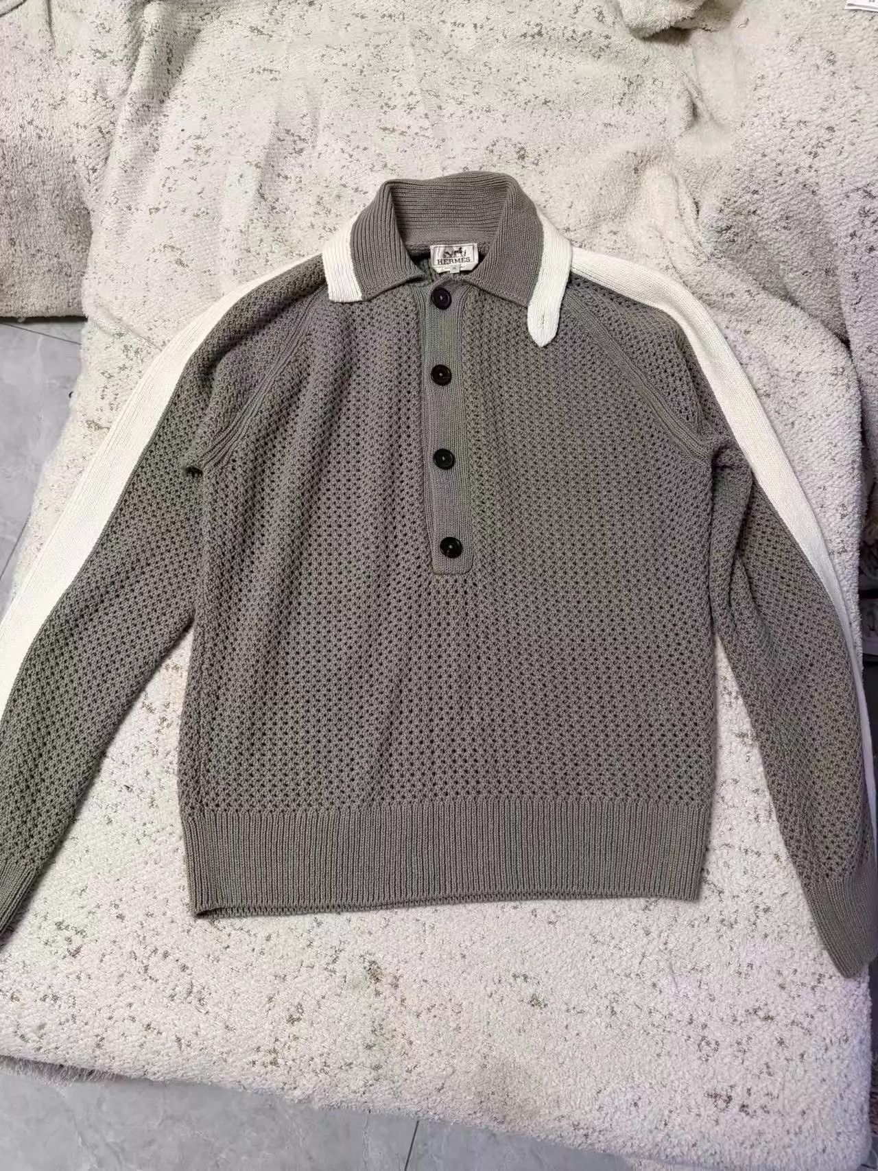 Hermes Hermès Open Knit Sweater XL 99 New Size US XL / EU 56 / 4 - 1 Thumbnail