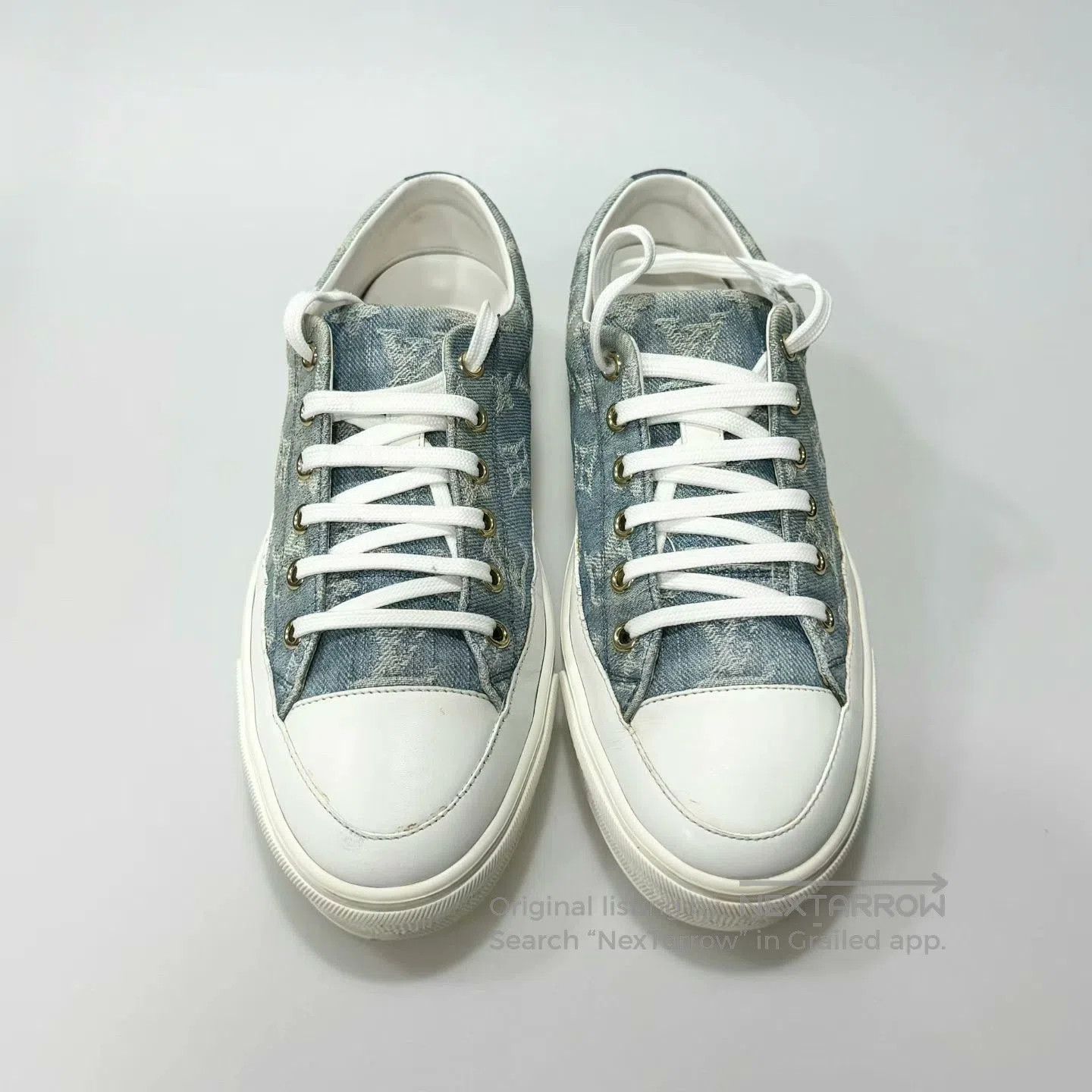 Louis Vuitton louis vuitton blue denim canvas shoes. Size US 6 / EU 39 - 4 Thumbnail