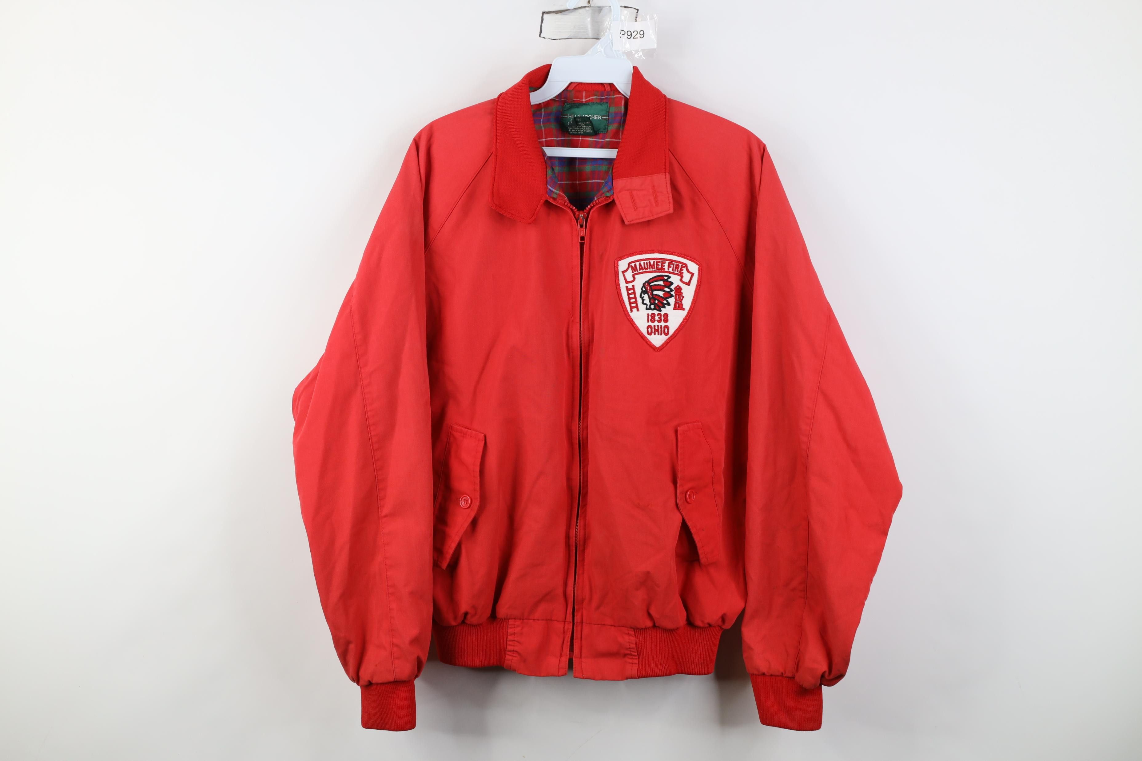 Vintage Vintage 70s 80s Fire Department Cafe Racer Bomber Jacket Red Size US L / EU 52-54 / 3 - 1 Thumbnail