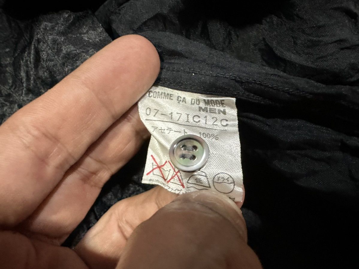 If Six Was Nine × Japanese Brand 🔥Sick Y2K Comme Ca Du Mode Men Shirt Black Sheer Size US L / EU 52-54 / 3 - 13 Thumbnail