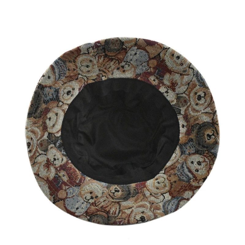 Japanese Brand × Vintage Vintage Bear Print Hat Fisherman Size ONE SIZE - 2 Thumbnail