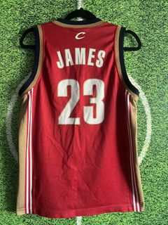 Vintage Nike NBA Cleveland Cavaliers Lebron James Throwback Jersey Sze 2XL