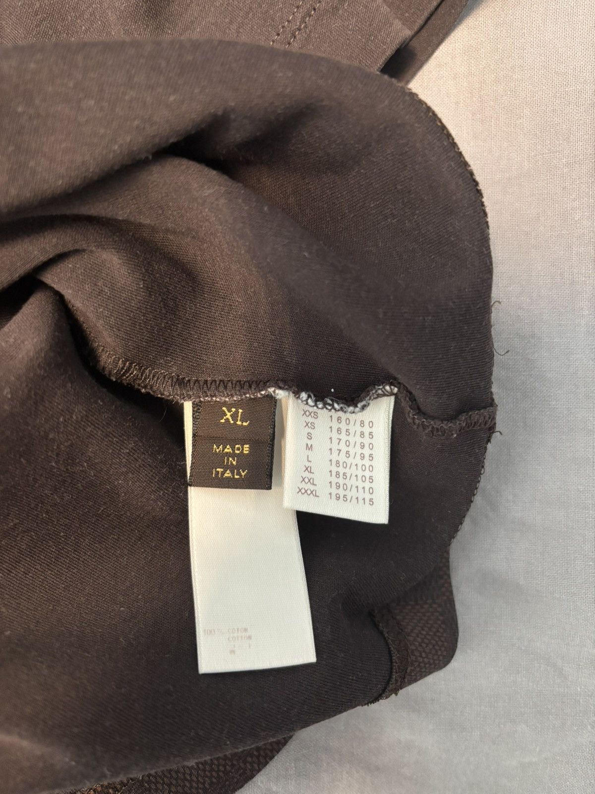 Louis Vuitton Louis Vuitton Brown Damier Print T-Shirt Size US XL / EU 56 / 4 - 5 Thumbnail