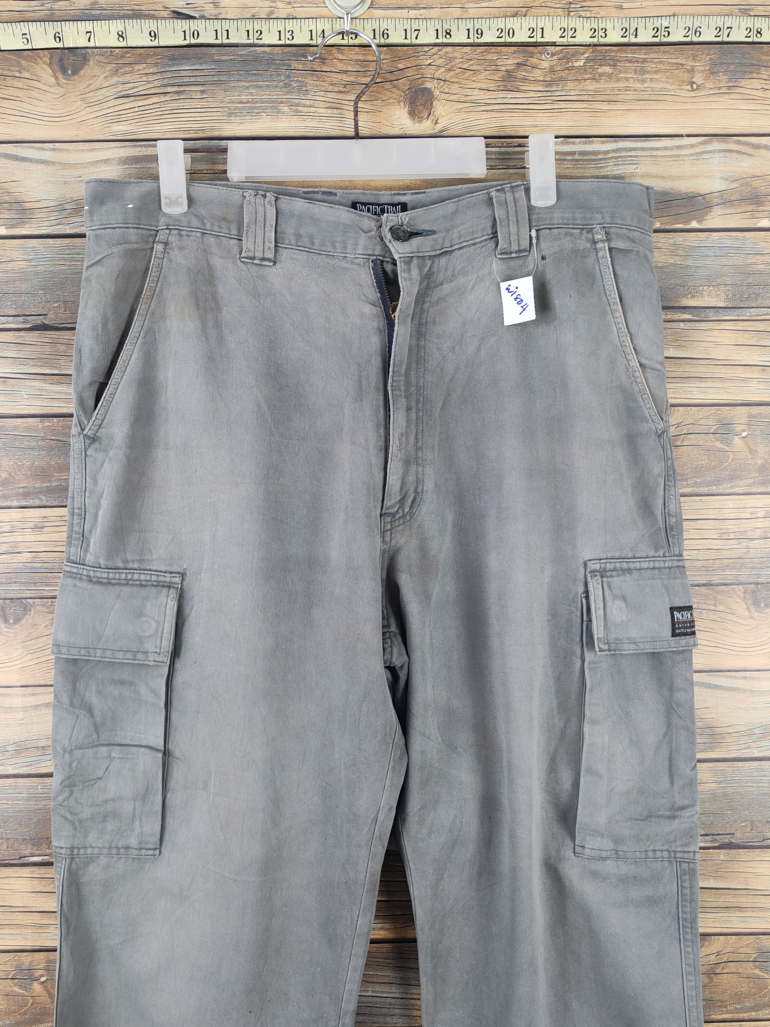 Pacific Trail Pacific Trail Gray Multipocket Tactical Cargo Pants #W1804 Size US 34 / EU 50 - 2 Thumbnail