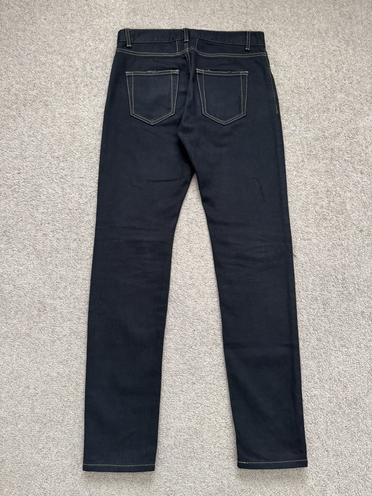 Saint Laurent Paris SS16 Saint Laurent Hedi Slimane Distressed Crash Denim Jeans Size US 28 / EU 44 - 9 Thumbnail