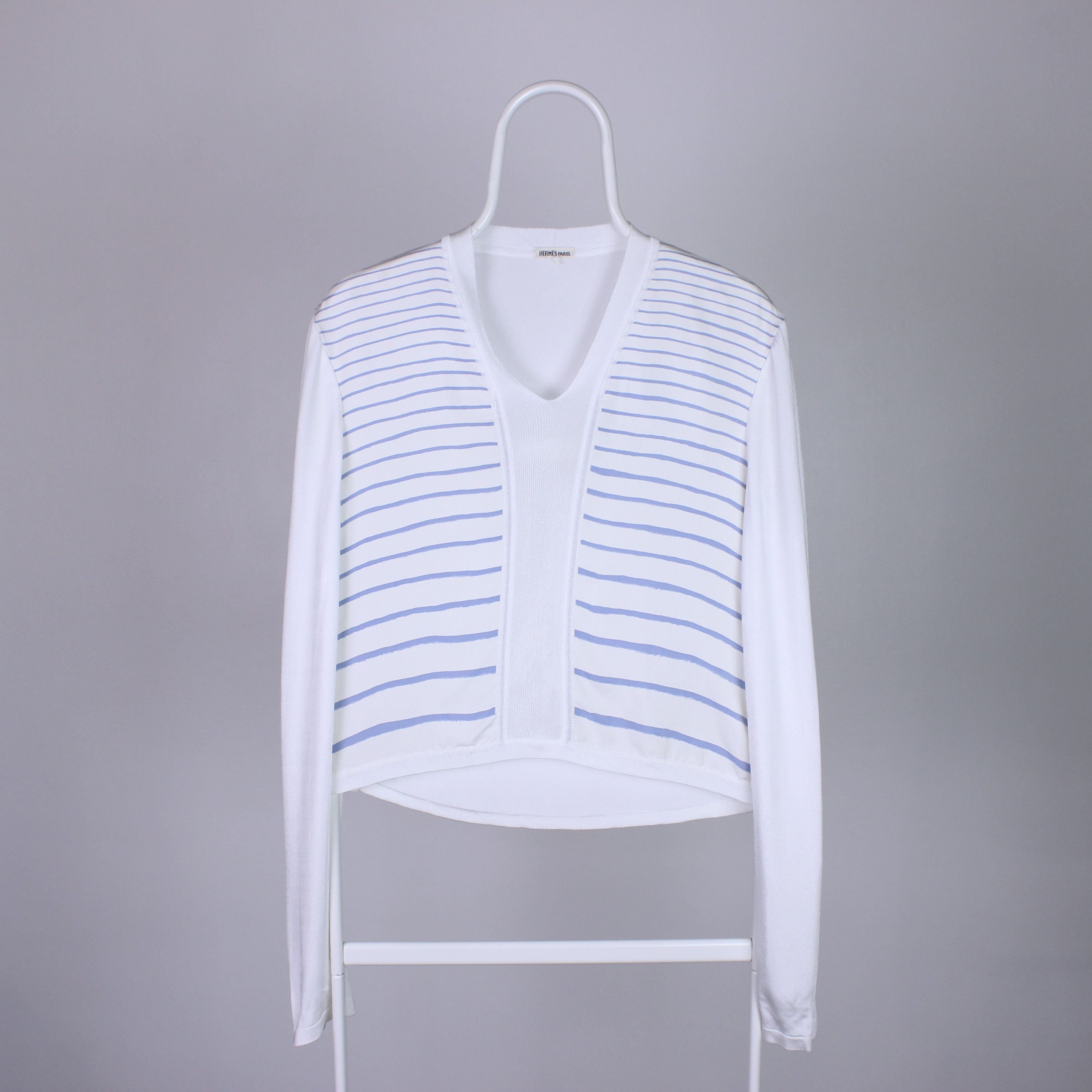 Hermes Hermes Vintage Hermes 100% silk jumper sweater size M-L Size M / US 6-8 / IT 42-44 - 7 Thumbnail