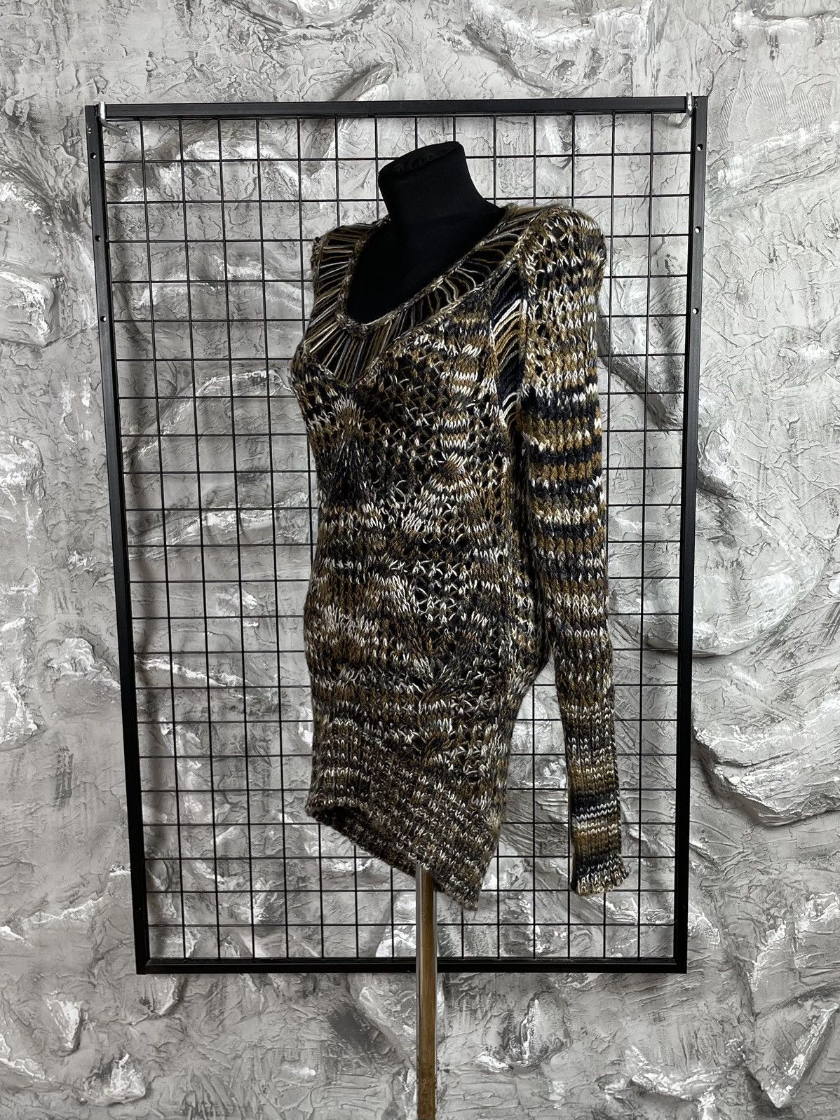 Custo Barcelona Custo Barcelona Open Knit Sweater / Dress Y2K Grunge Vintage Size ONE SIZE - 5 Thumbnail