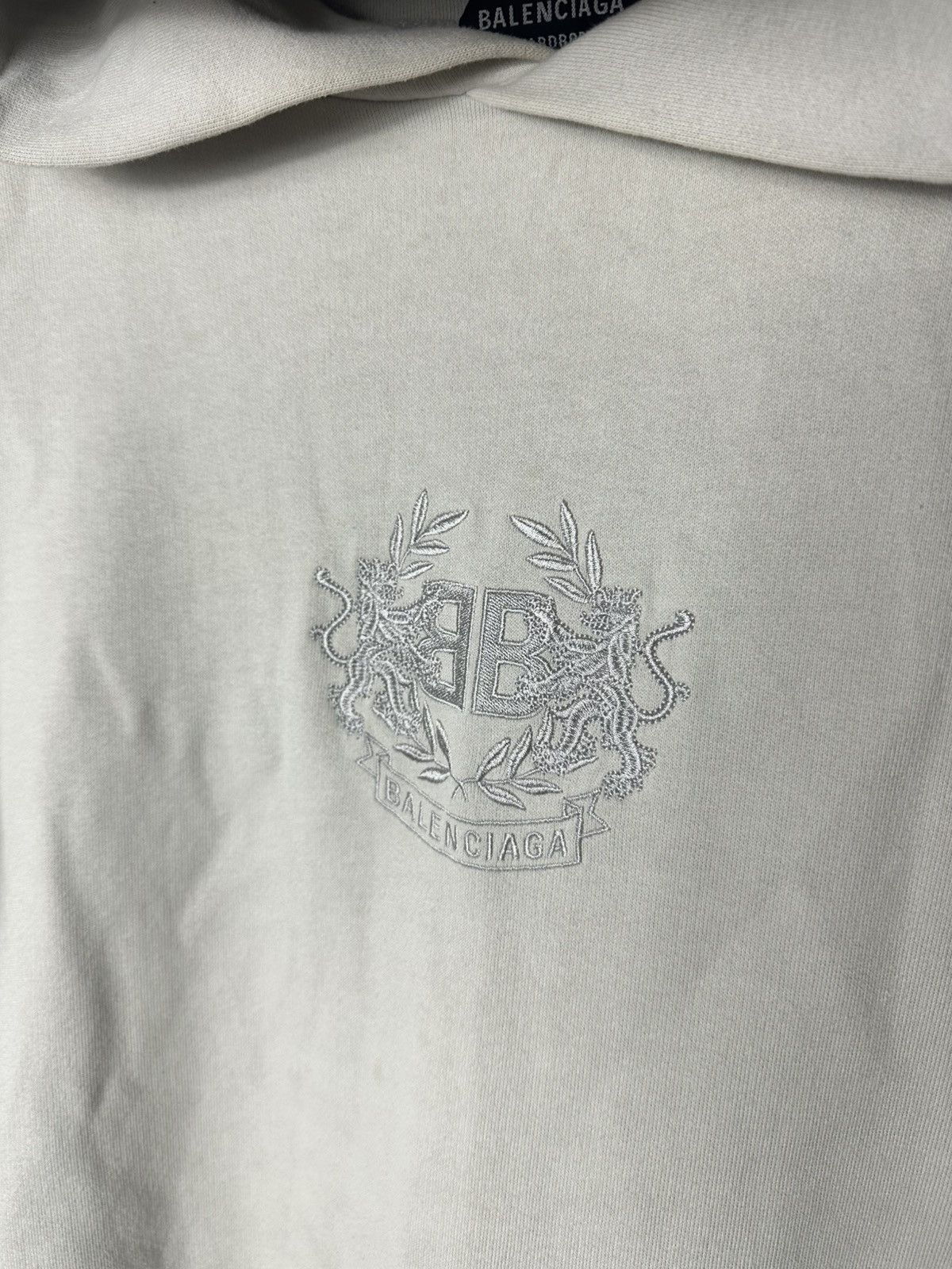Balenciaga balenciaga embroidered logo hoodie Size US XXL / EU 58 / 5 - 2 Thumbnail
