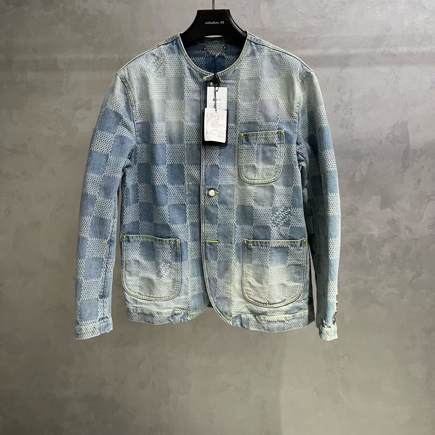 Louis Vuitton Louis Vuitton Plaid Blue Light Jacket xs Men Size US XS / EU 42 / 0 - 1 Thumbnail