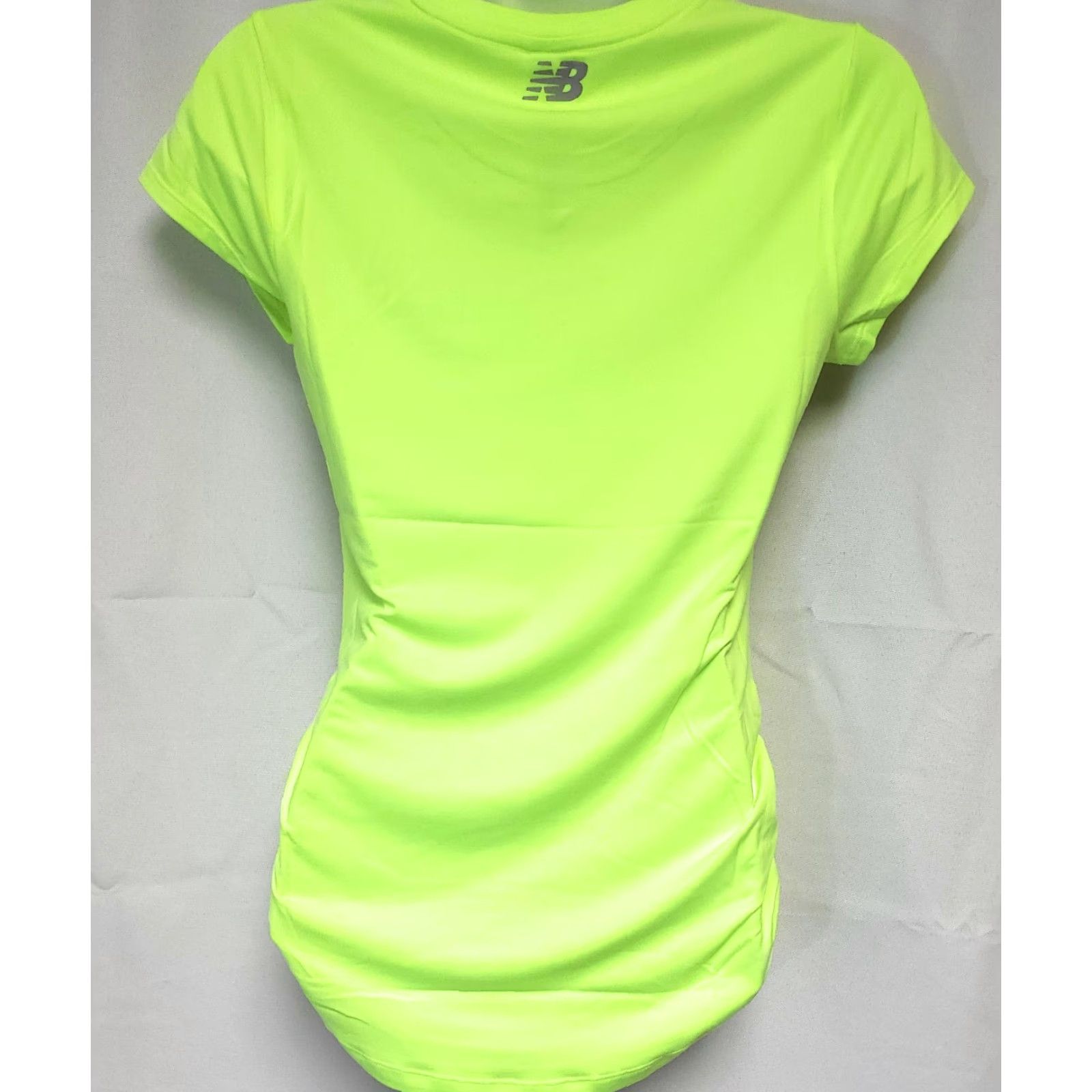 New Balance Womens New Balance WT81180 BIO Transform Safety Green NB Ruched Tee Shirt XS?S? Size S / US 4 / IT 40 - 2 Thumbnail