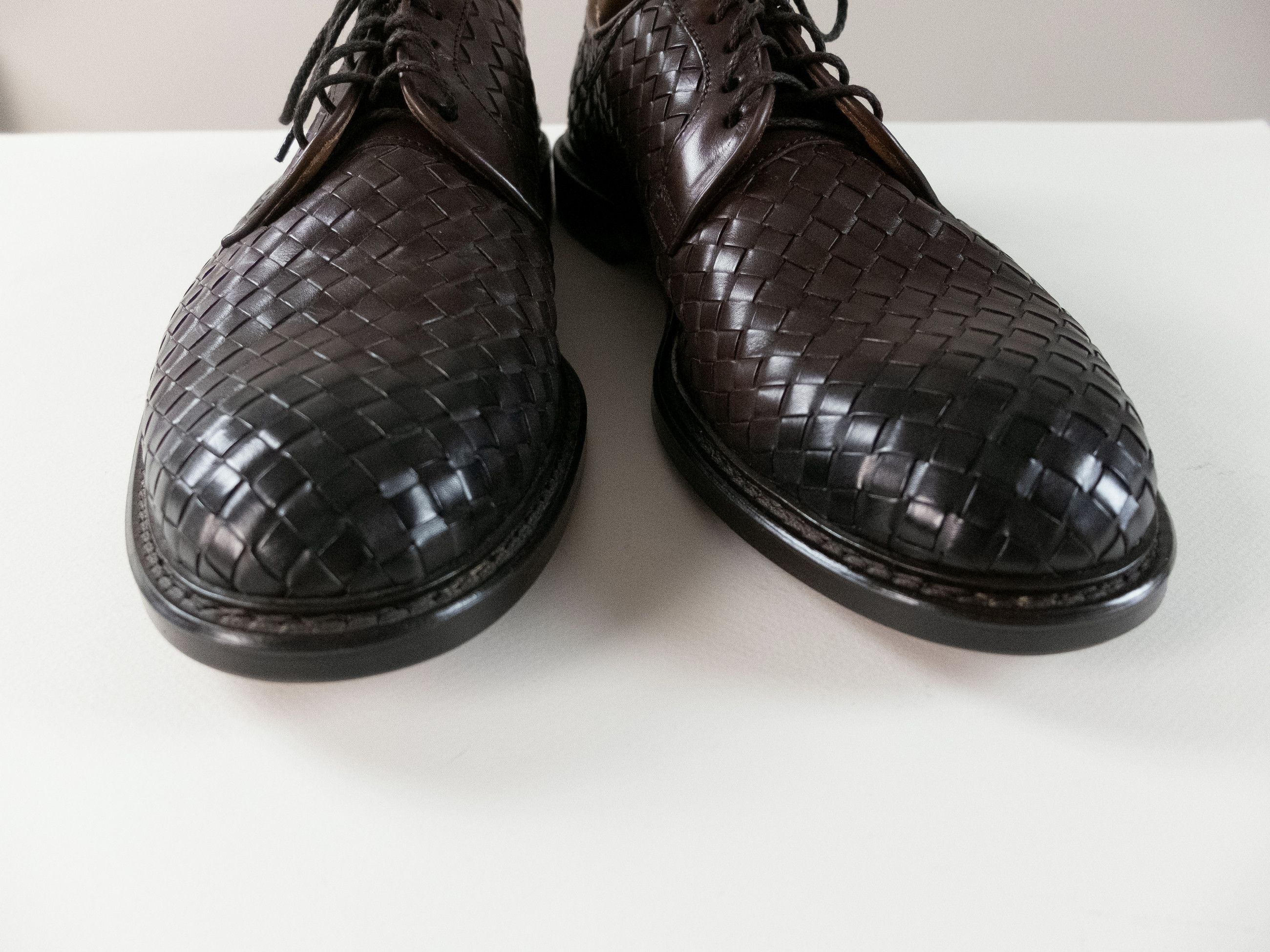Doucal's DOUCAL'S brown straw woven leather Derby shoes 12 45 Size US 12 / EU 45 - 3 Thumbnail