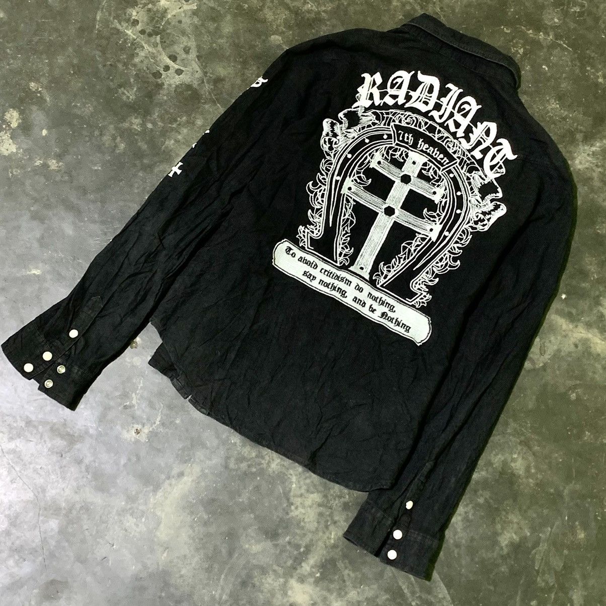 Japanese Brand Skippers Daughter button ups embordier punk style Size S / US 4 / IT 40 - 4 Thumbnail
