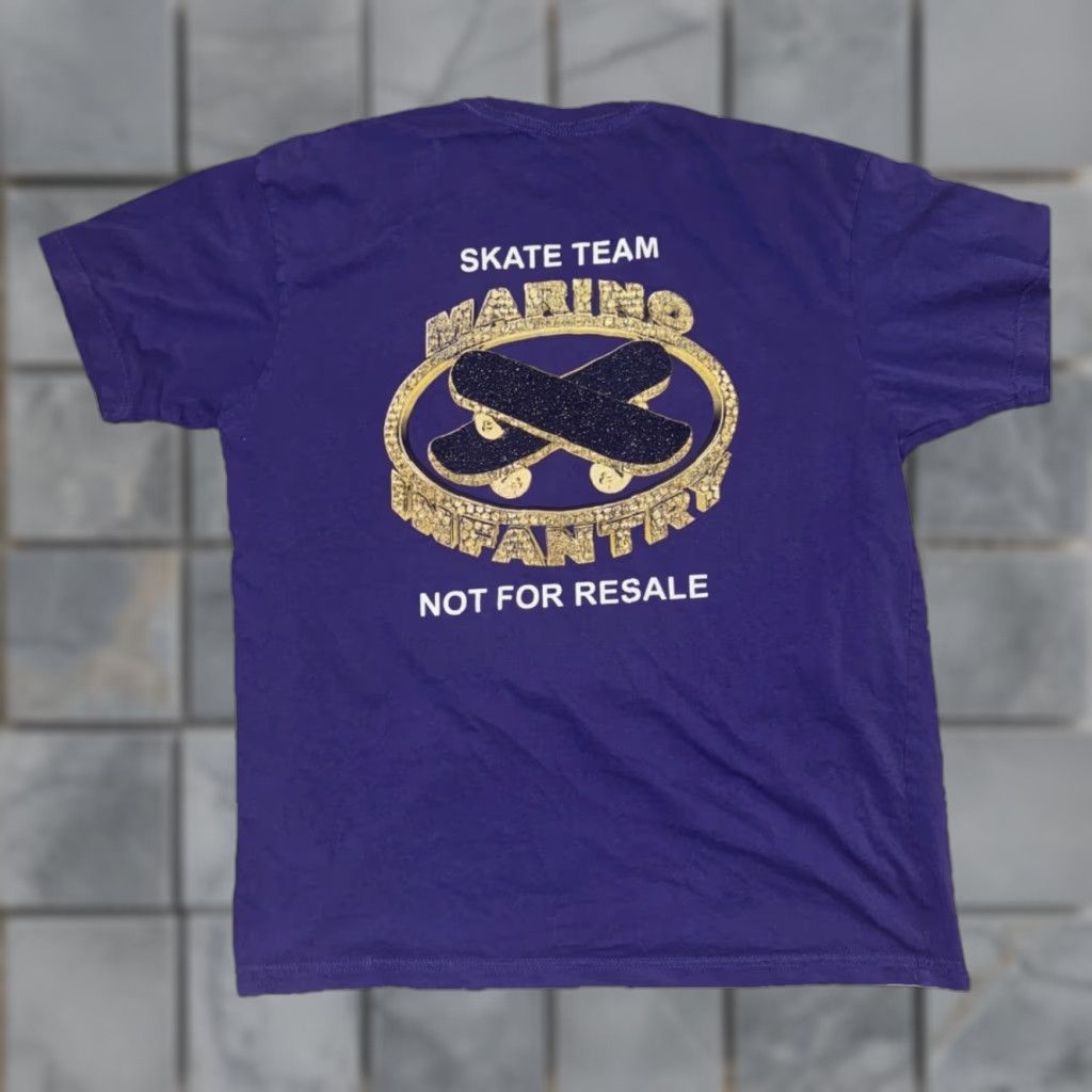 Marino Infantry Marino Infantry Skate Team T-Shirt Purple Large Mens Shirt 21x26 Rare Skateboarding Tee Size US L / EU 52-54 / 3 - 1 Thumbnail