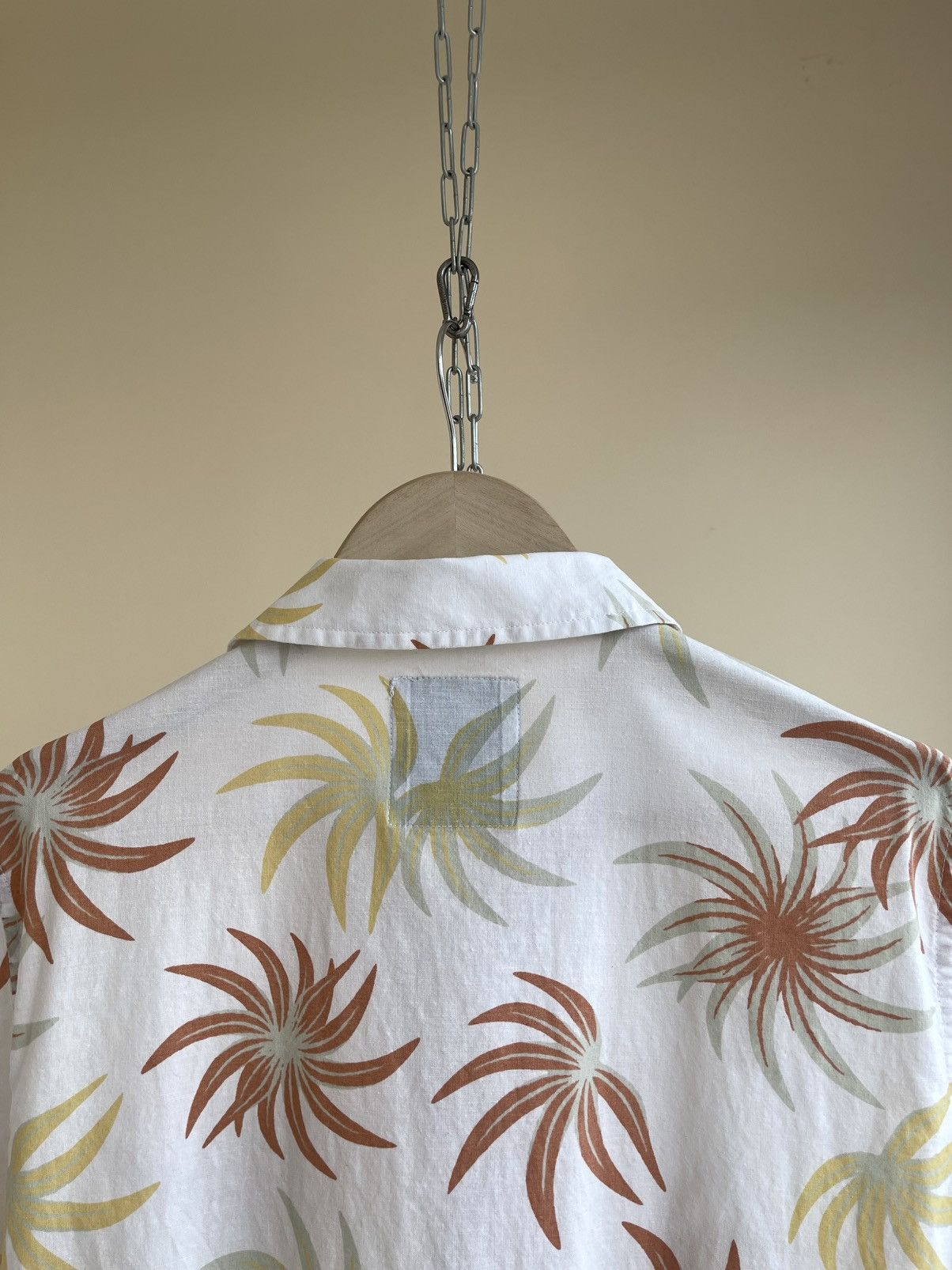 Percival Floral Print Camp Collar Cotton Linen Short Sleeve Shirt Size US S / EU 44-46 / 1 - 6 Thumbnail