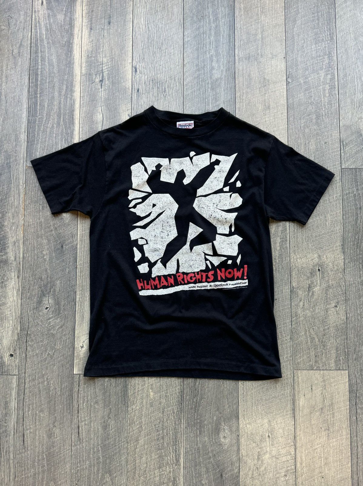 Reebok Vintage Reebok Human Rights Tour Tee - Large Size US L / EU 52-54 / 3 - 1 Thumbnail