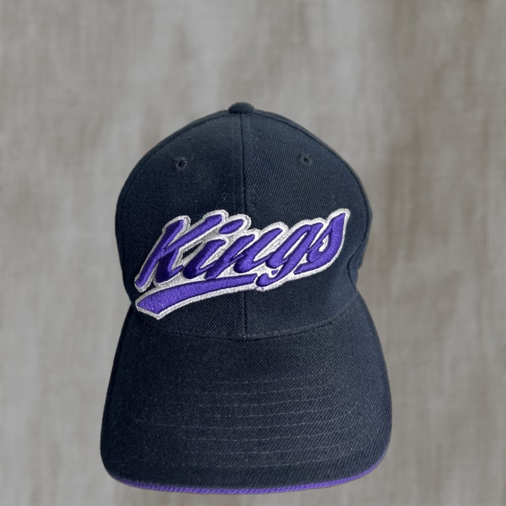 American Needle VINTAGE Y2k American Needle Sacramento Kings Hat Black Purple Strapback Hook Loop Men One Size Cap Size ONE SIZE - 1 Thumbnail