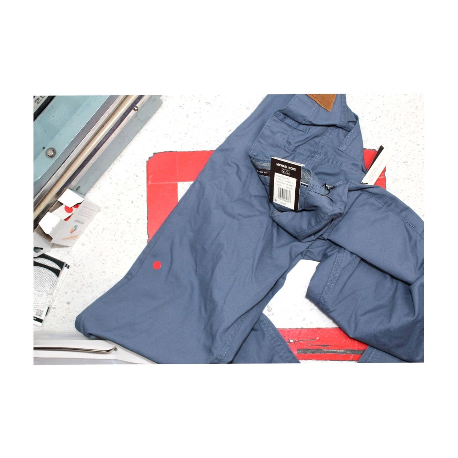 Michael Kors Michael Kors Mens Parker Tapered Slim Chino Casual Pants blue 30 Size US 30 / EU 46 - 4 Thumbnail