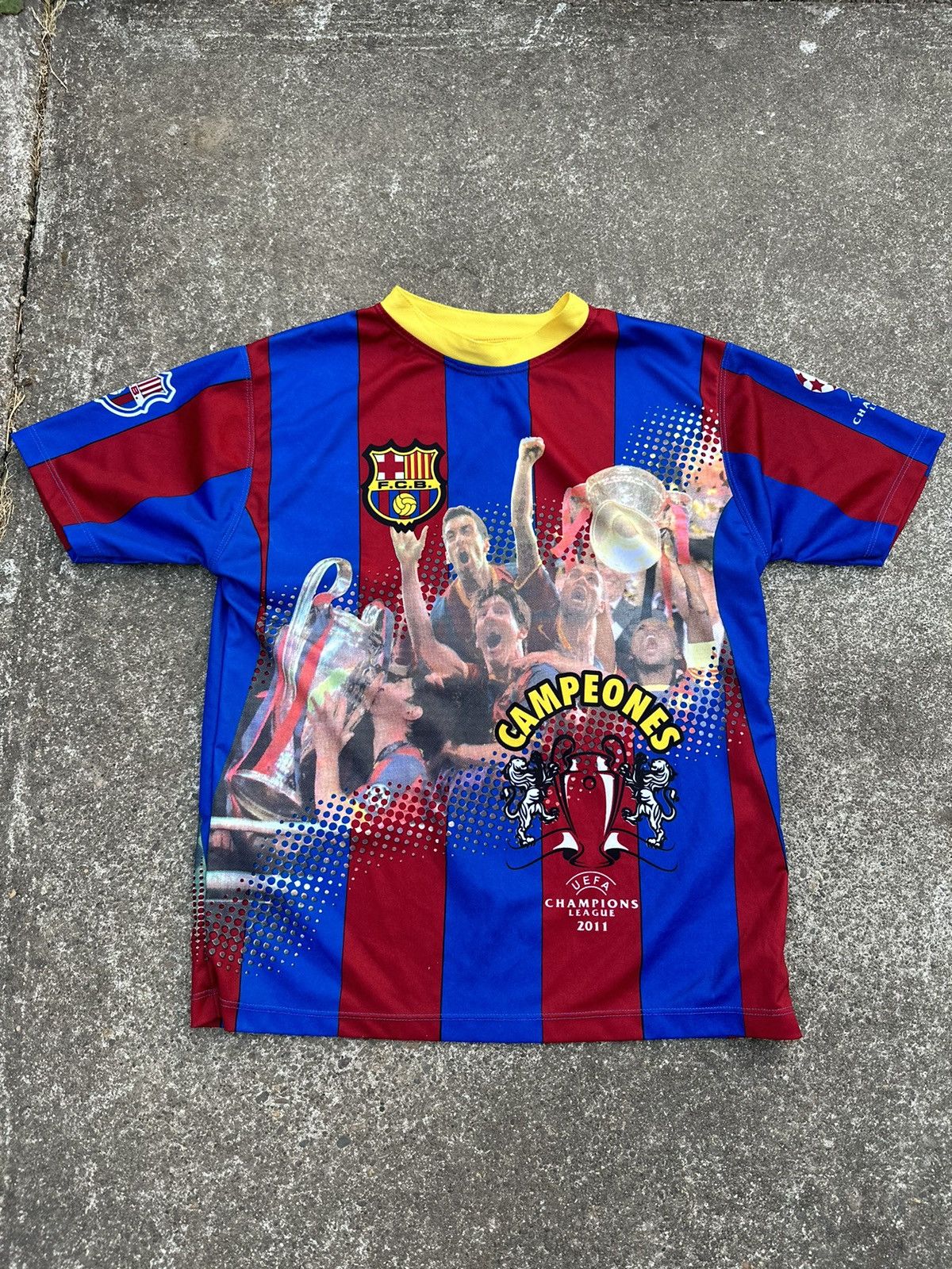 Vintage Vintage FCB Messi Championship Jersey | Grailed