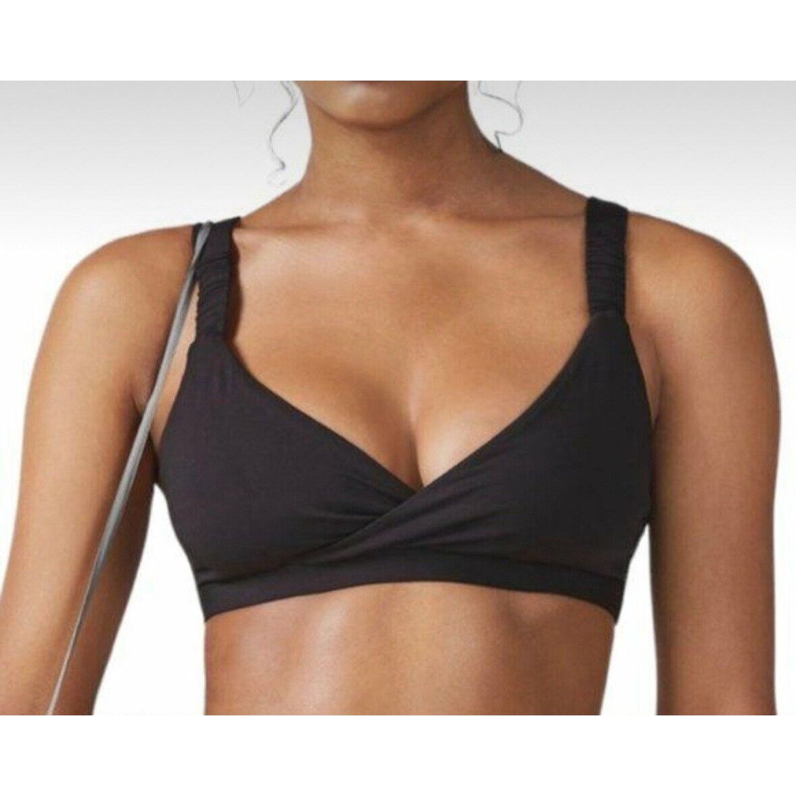 Fabletics Fabletics Medium Cross Front Sports Bra Ruched Straps Size ONE SIZE - 11 Thumbnail