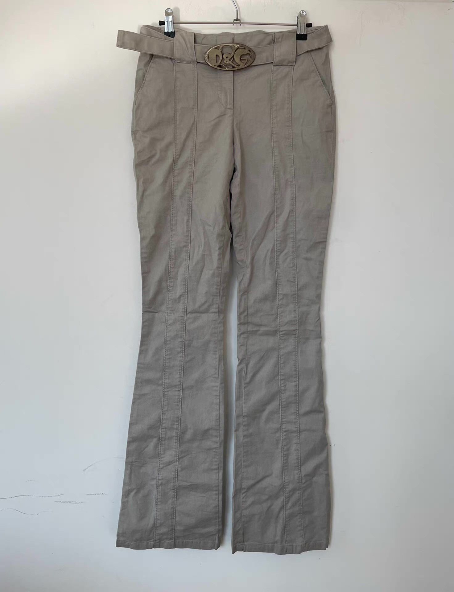 Dolce & Gabbana Dolce & Gabbana Y2K Women's Flare Pants Ｑ21 Size 27" / US 4 / IT 40 - 1 Thumbnail