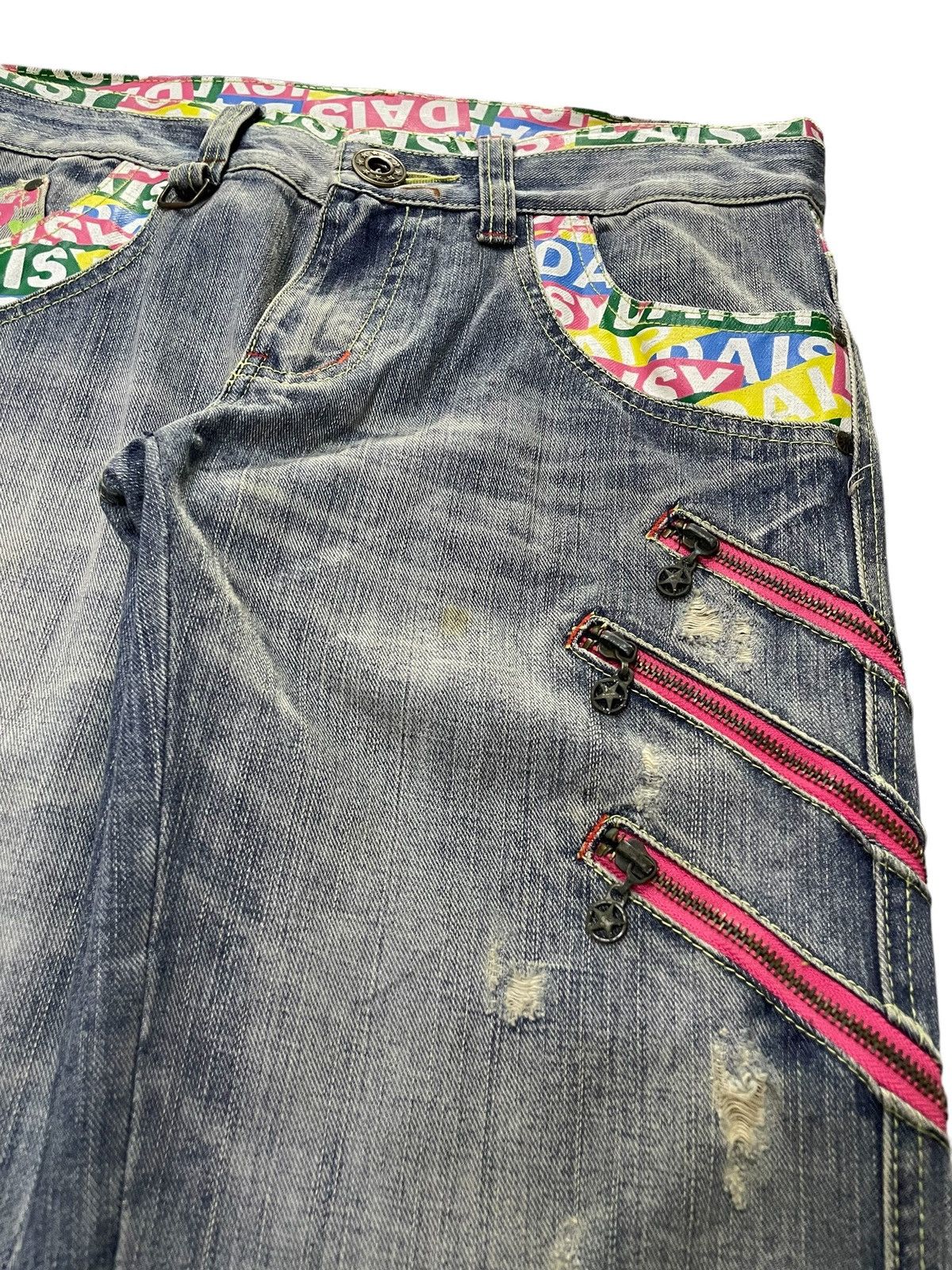 Hysteric Glamour × Japanese Brand Daisy Japan Funky Printed Zipper Man Jeans Size US 32 / EU 48 - 4 Thumbnail