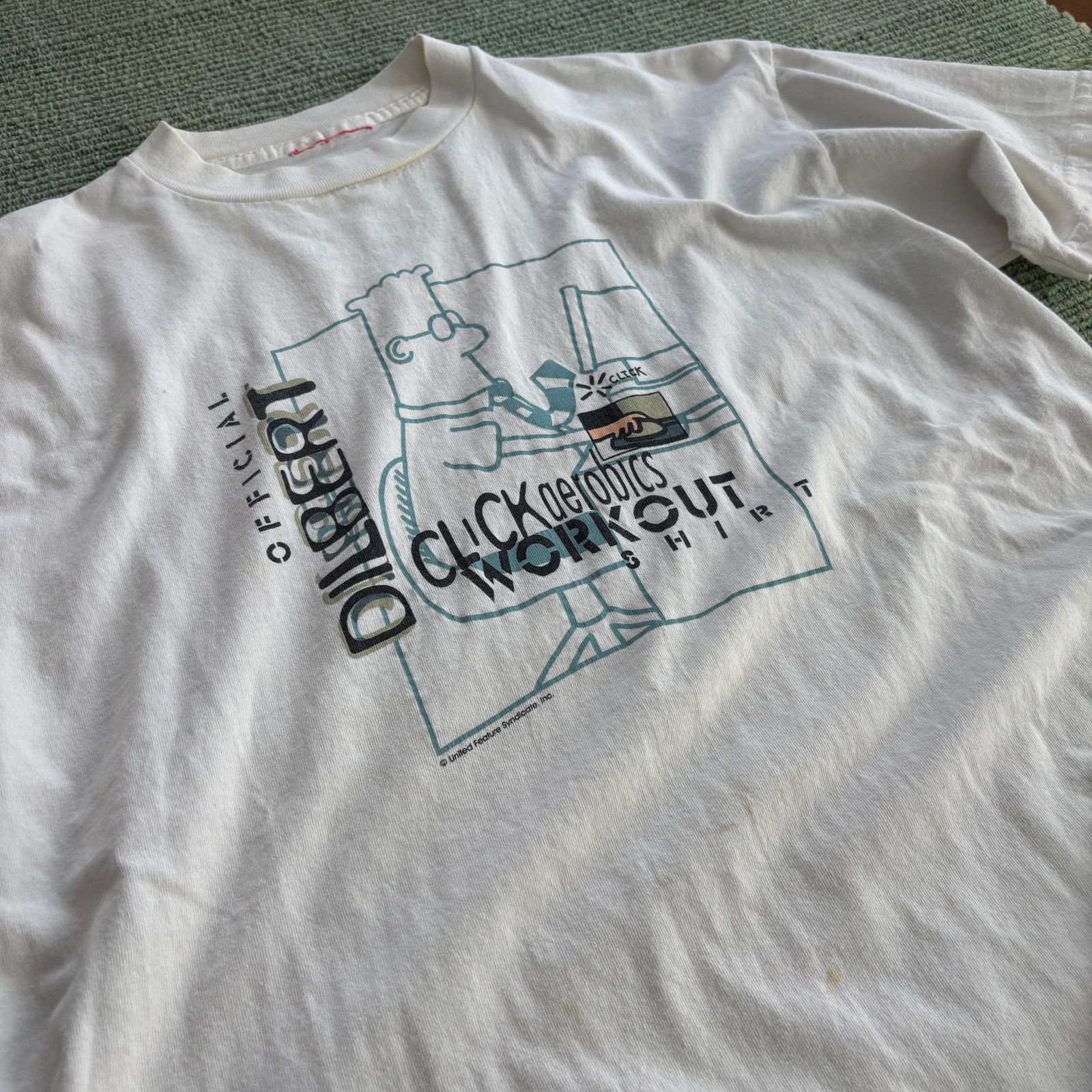 Vintage Vintage 90s Dilbert Cartoon Tee Shirt Office Humor Sz L Size US L / EU 52-54 / 3 - 6 Thumbnail