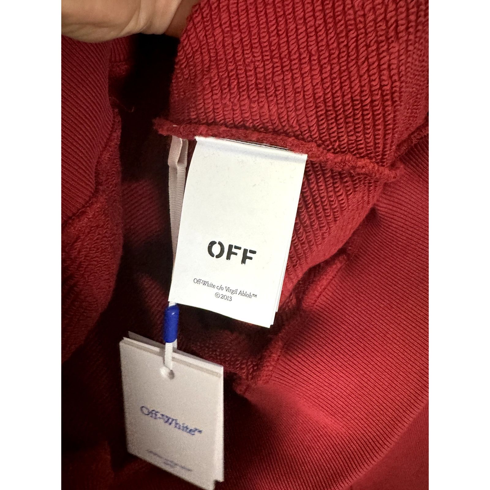 Off-White o1rshd1 No Offence Over Hoodie Rio in Red/White Size US M / EU 48-50 / 2 - 8 Thumbnail
