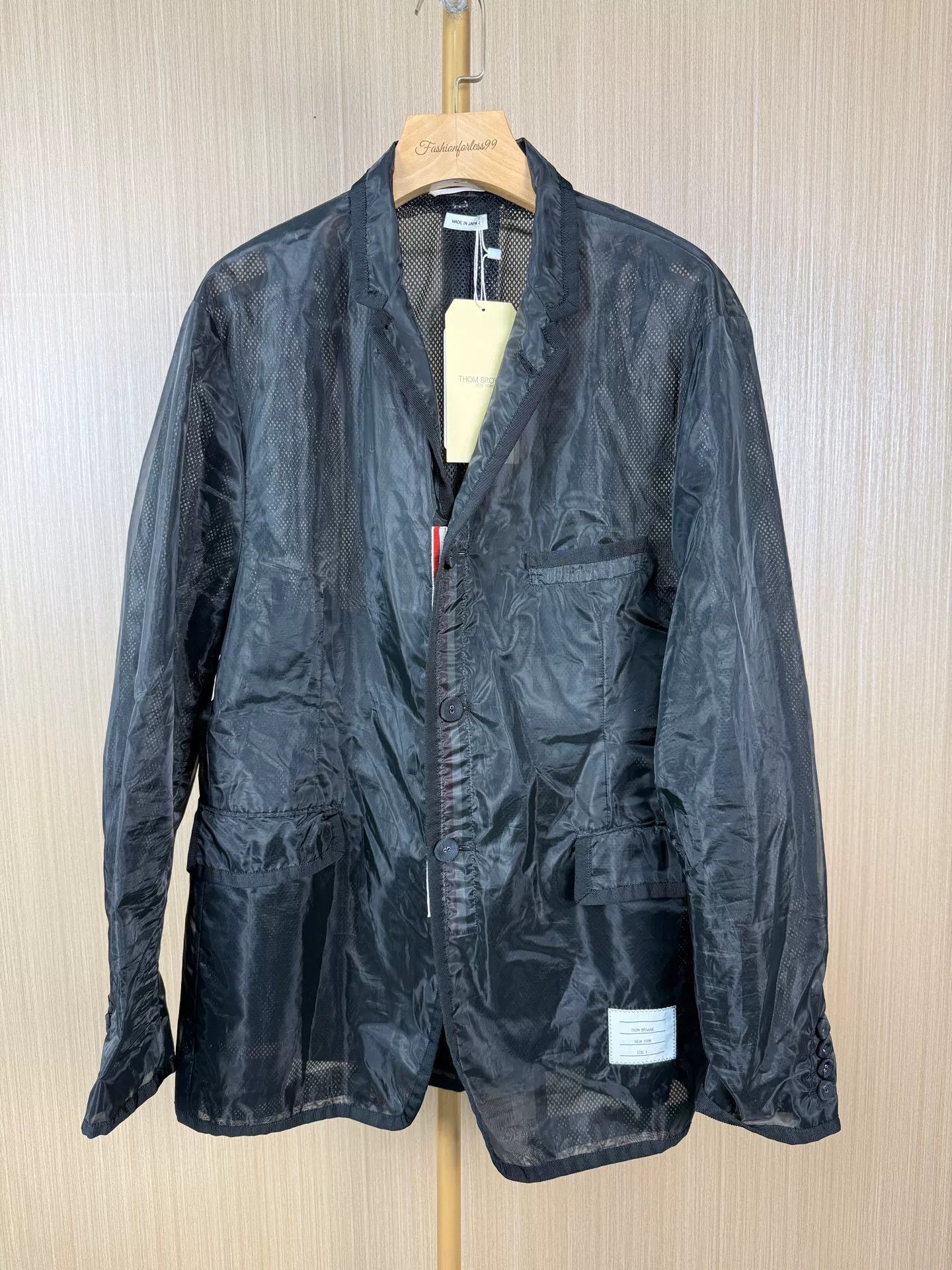 Thom Browne Thom Browne Black Nylon Coat Number 4 Size US M / EU 48-50 / 2 - 1 Thumbnail