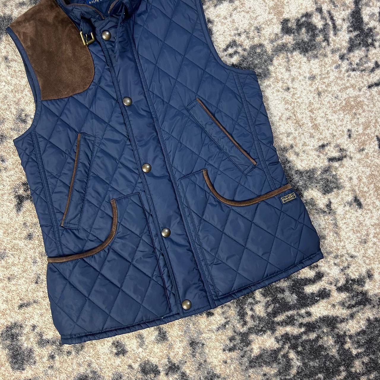 Polo Ralph Lauren Polo Ralph Lauren Mini Logo Luxury Quilted Button Up Vest Size US S / EU 44-46 / 1 - 3 Thumbnail